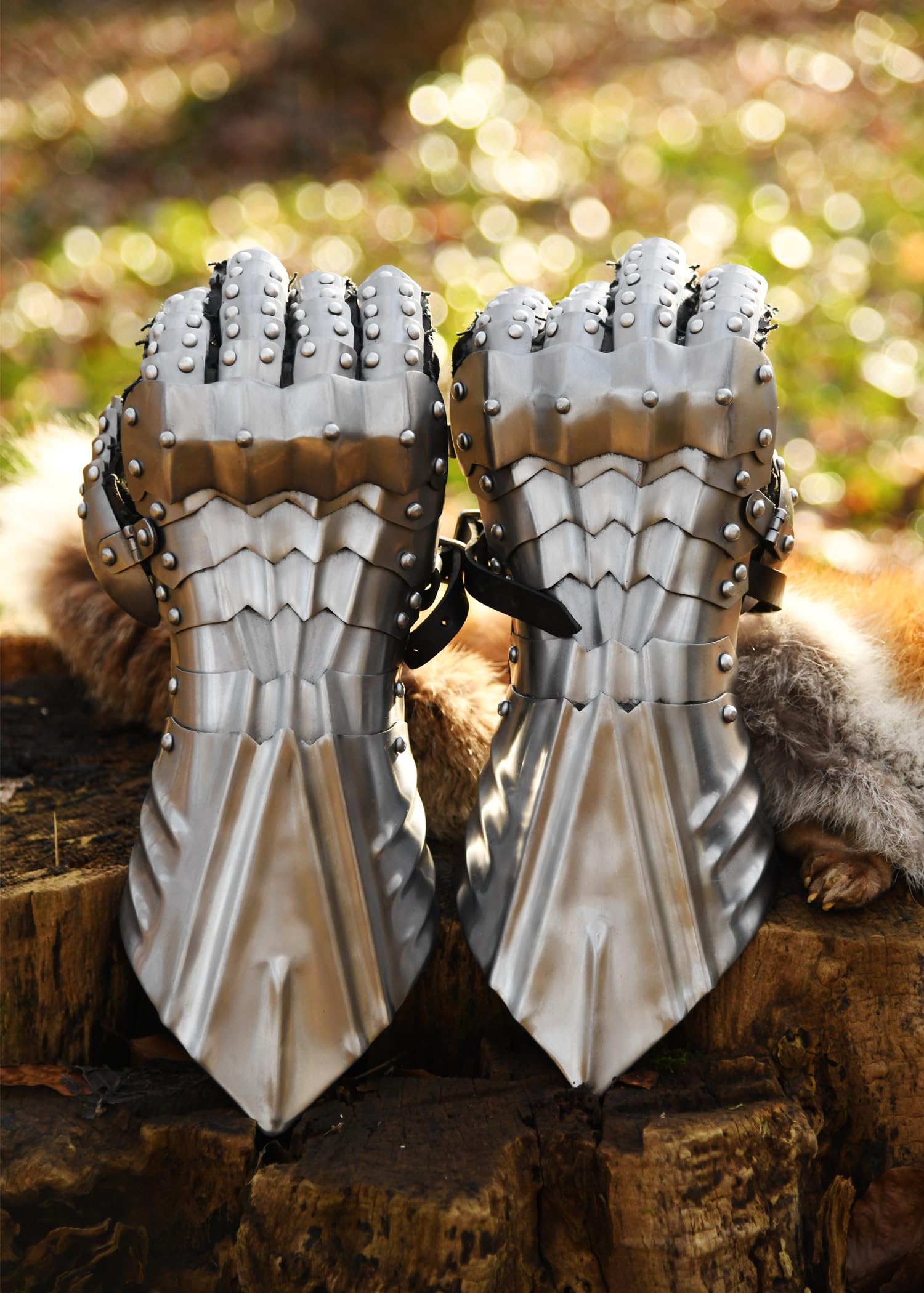 Battle-Merchant Panzerhandschuhe aus 1,3 mm Stahl Größe 9-10
