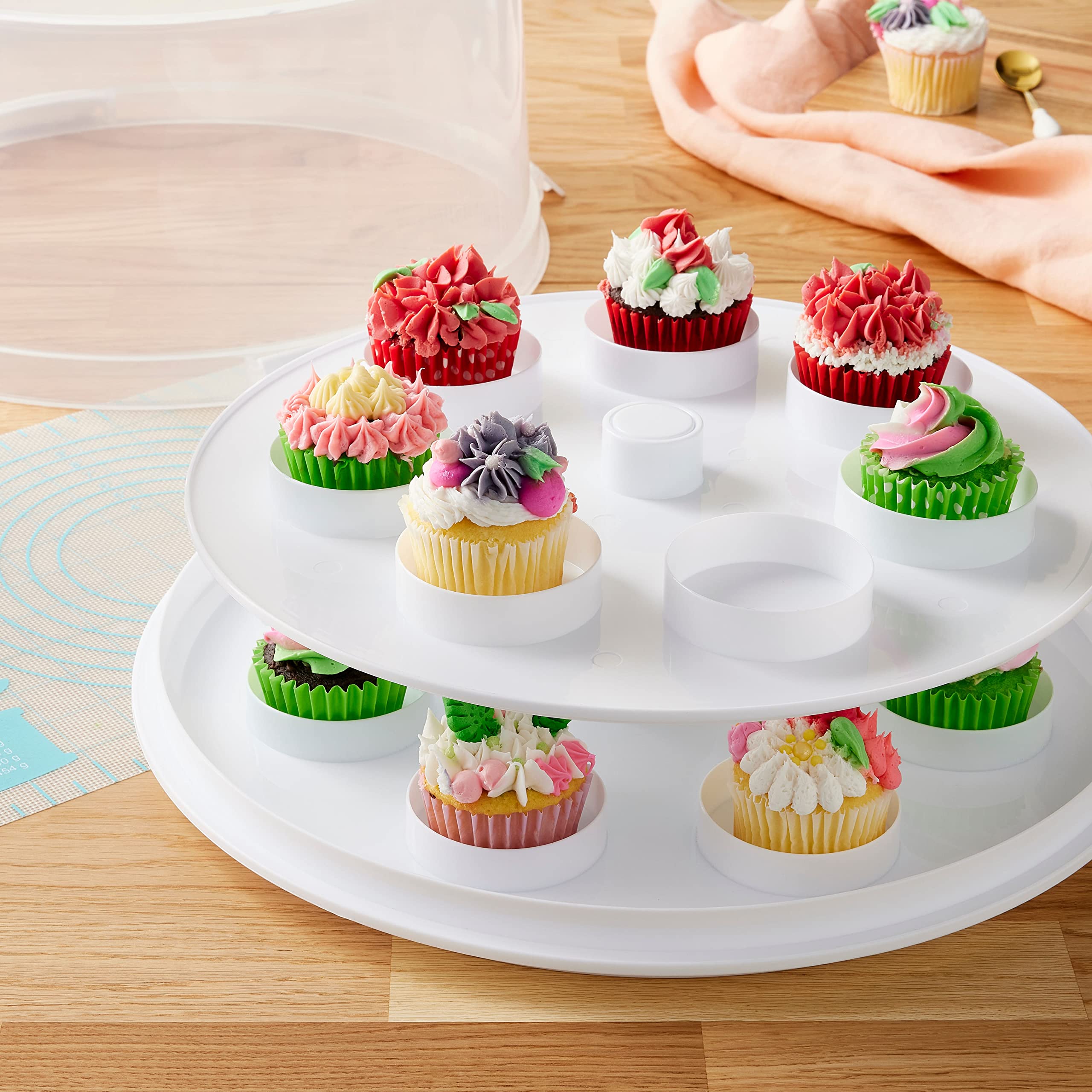 Amazon.com: Celebrate It 2 Tier Treat Carrier : Home & Kitchen