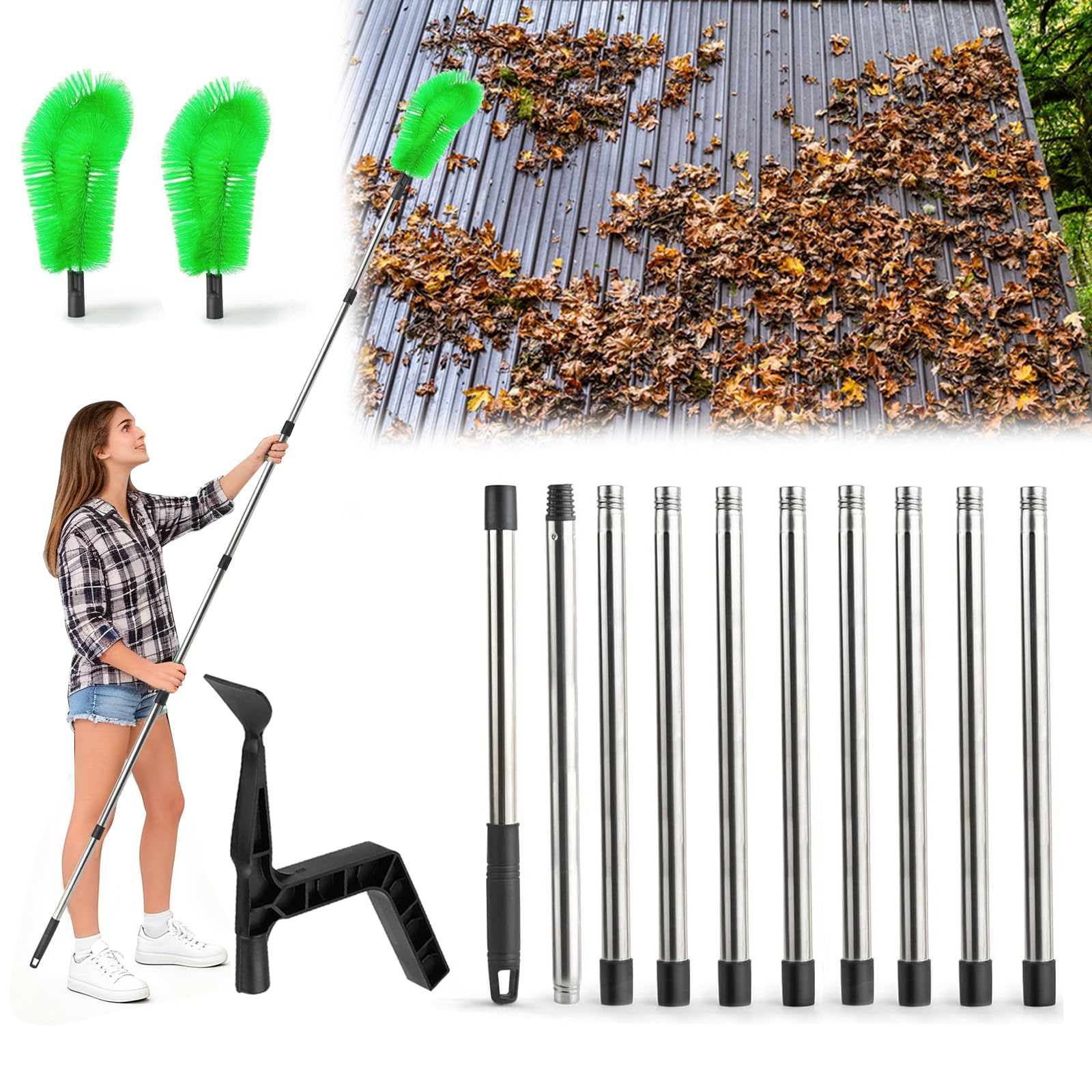 perche nettoyeur gouttière 390 cm