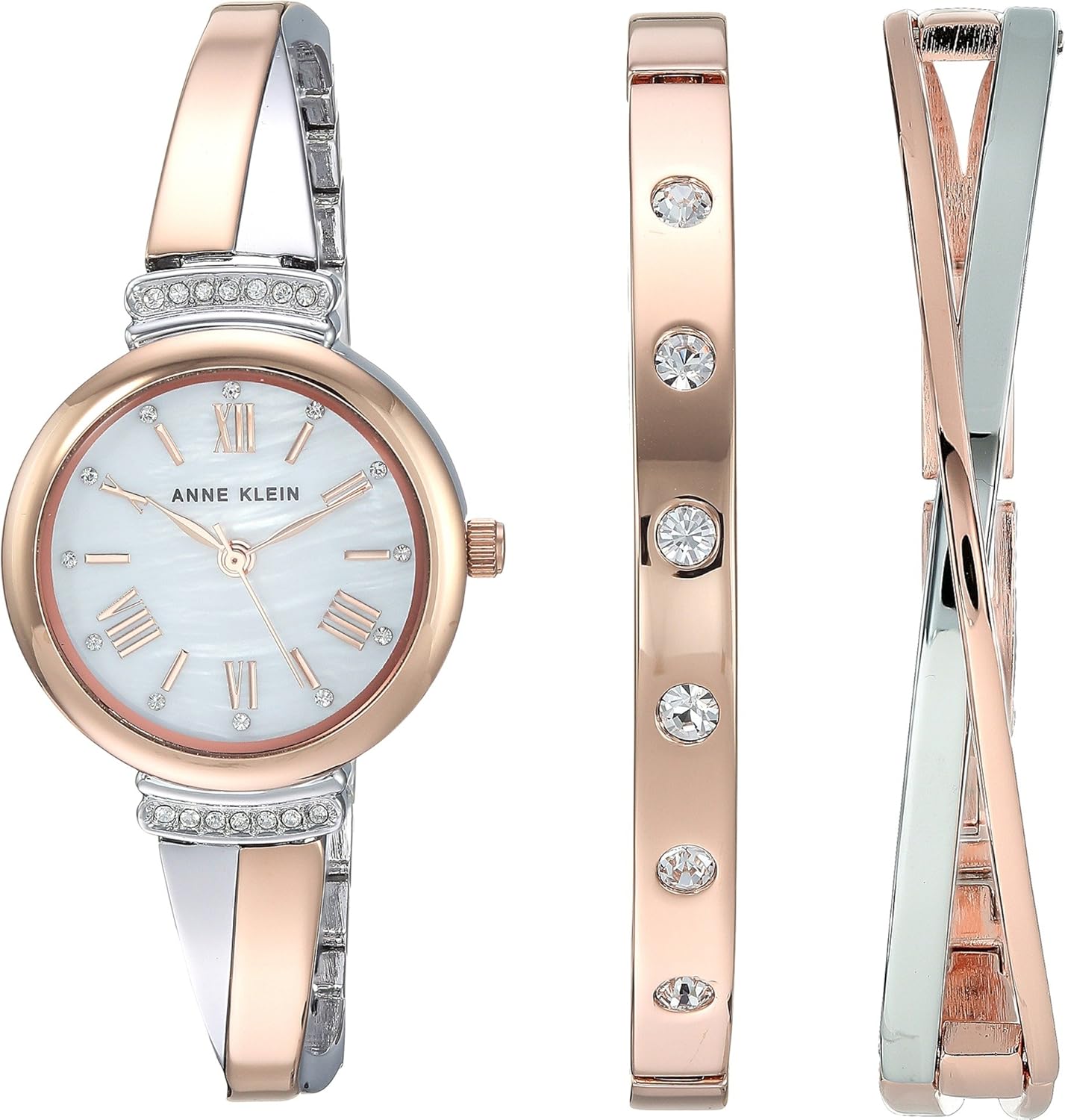Anne Klein Women’s Premium Crystal Accented Bangle...