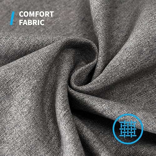 Miniatura 4 de Mjkone - Juego de sofá de 3 piezas para sala de estar, sofá seccional moderno y sofá cama con forma de calabaza, patas de madera, tela de lino