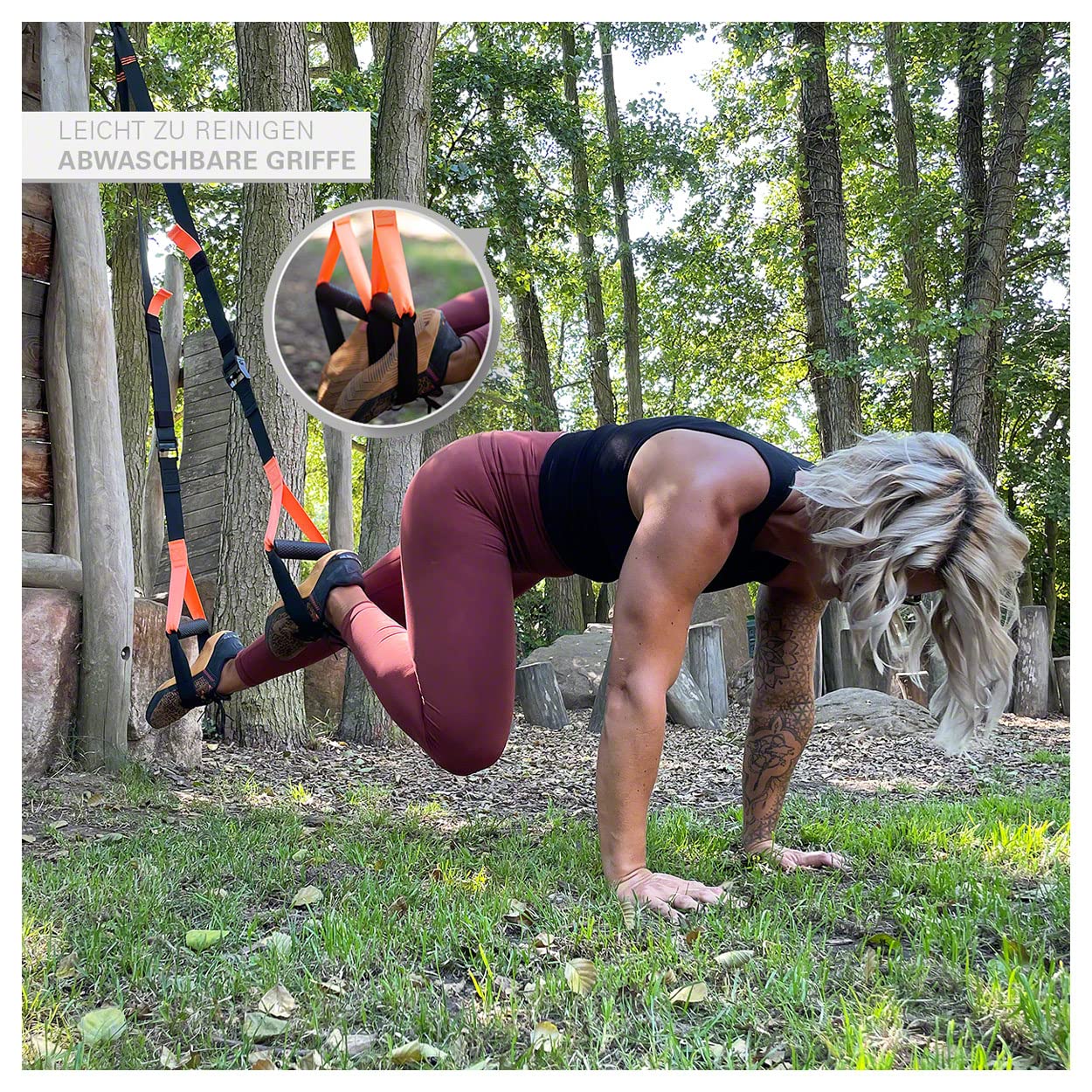 TUNTURI Slingtrainer, Schlingentrainer, Suspension, Fitness, Sling Trainer