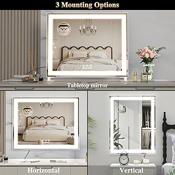 Amazon.co.jp: ANYHI 女優ミラー 化粧鏡 ハリウッドミラー 三色