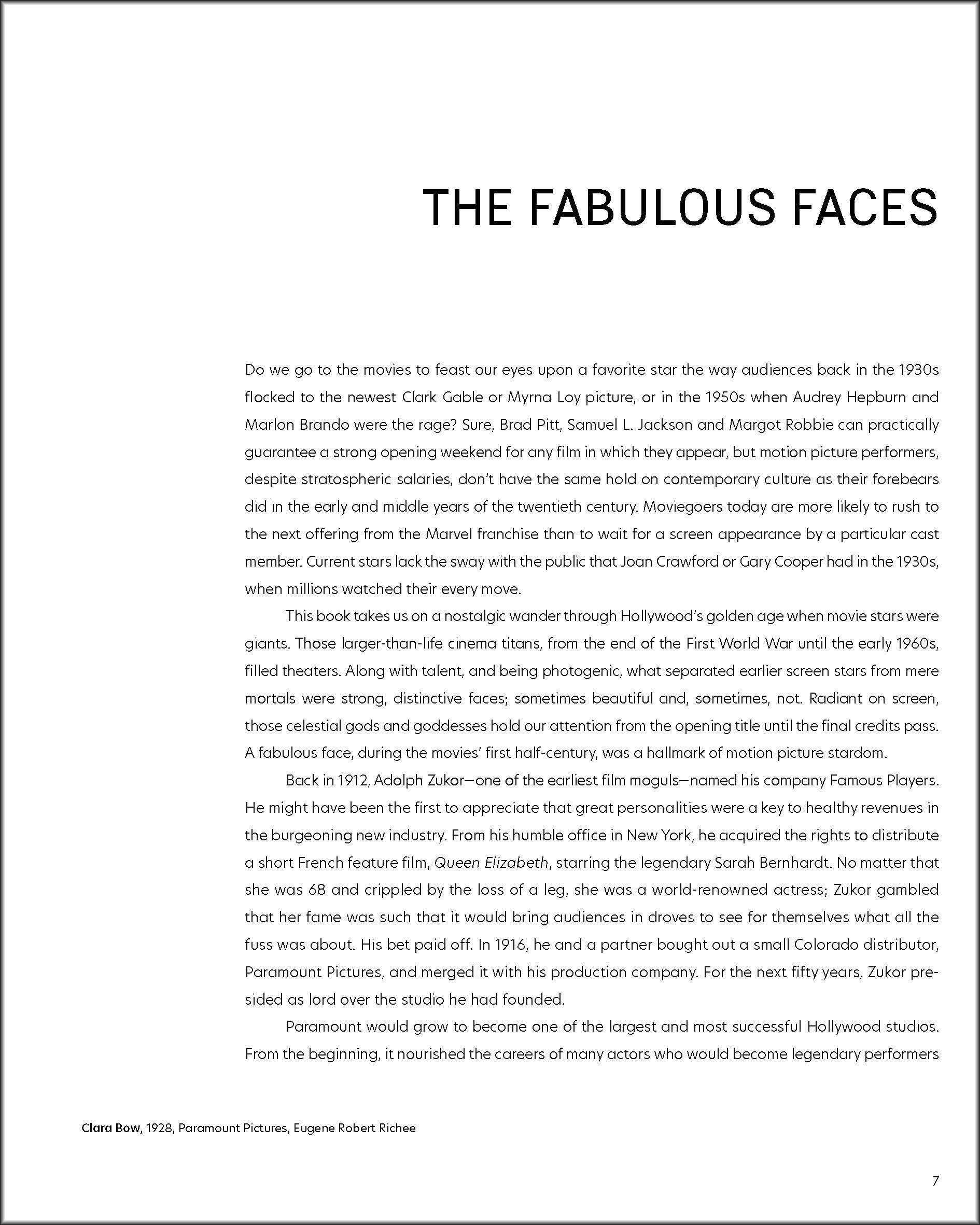 Fabulous Faces of Classic Hollywood /anglais