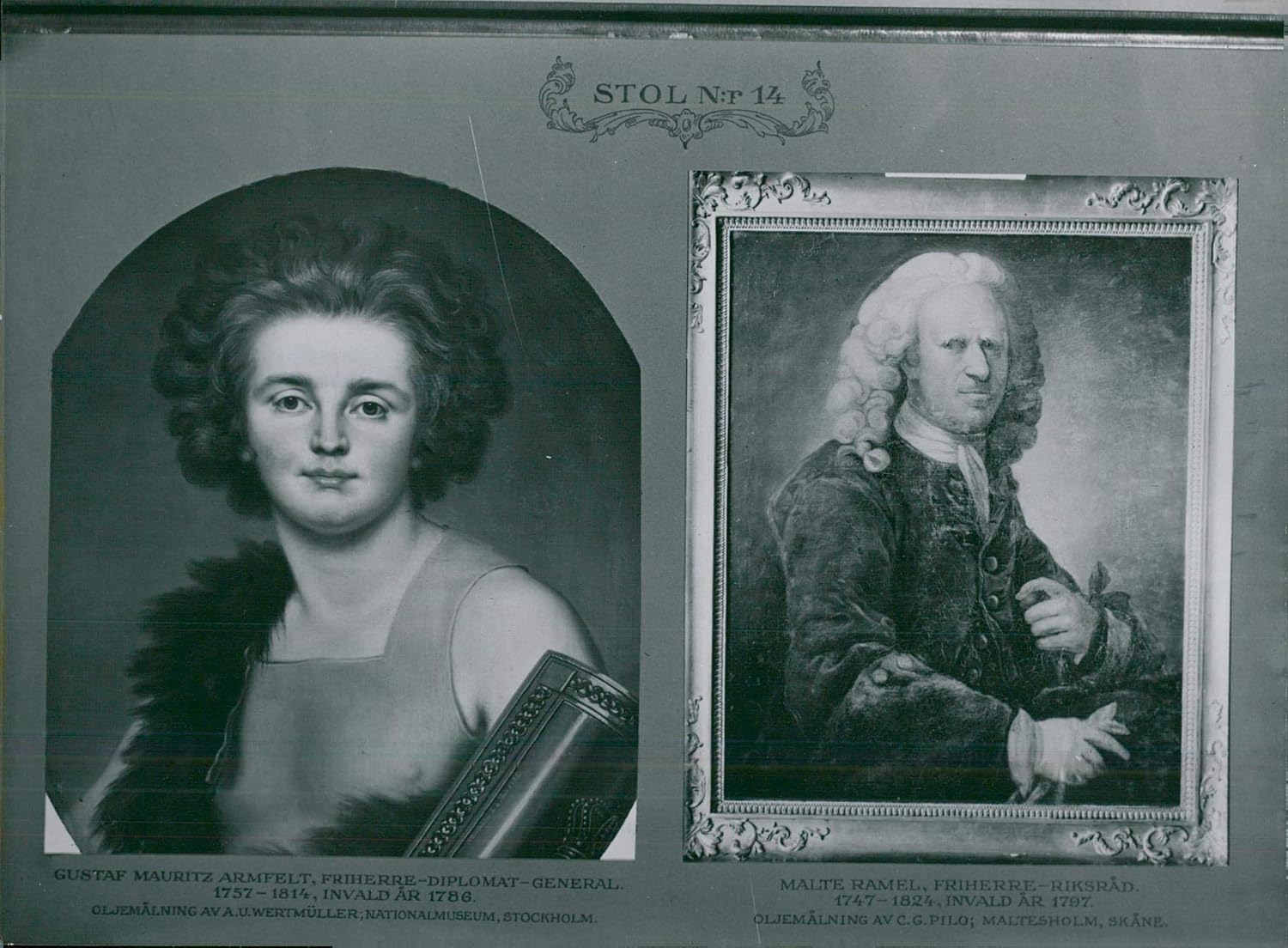 Amazon.com: Vintage photo of Portraits of Gustaf Mauritz Armfelt and ...