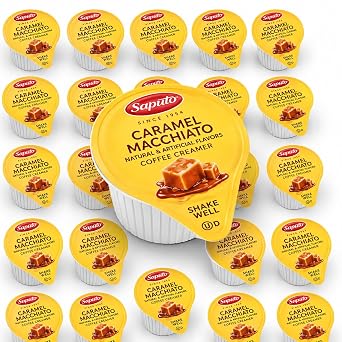 Caramel Macchiato Liquid Coffee Creamer Singles, 192 Count | Caramel Macchiato liquid coffee creamer singles, 192 ct. Single-serve cups for offices, restaurants, coffee bars and home.