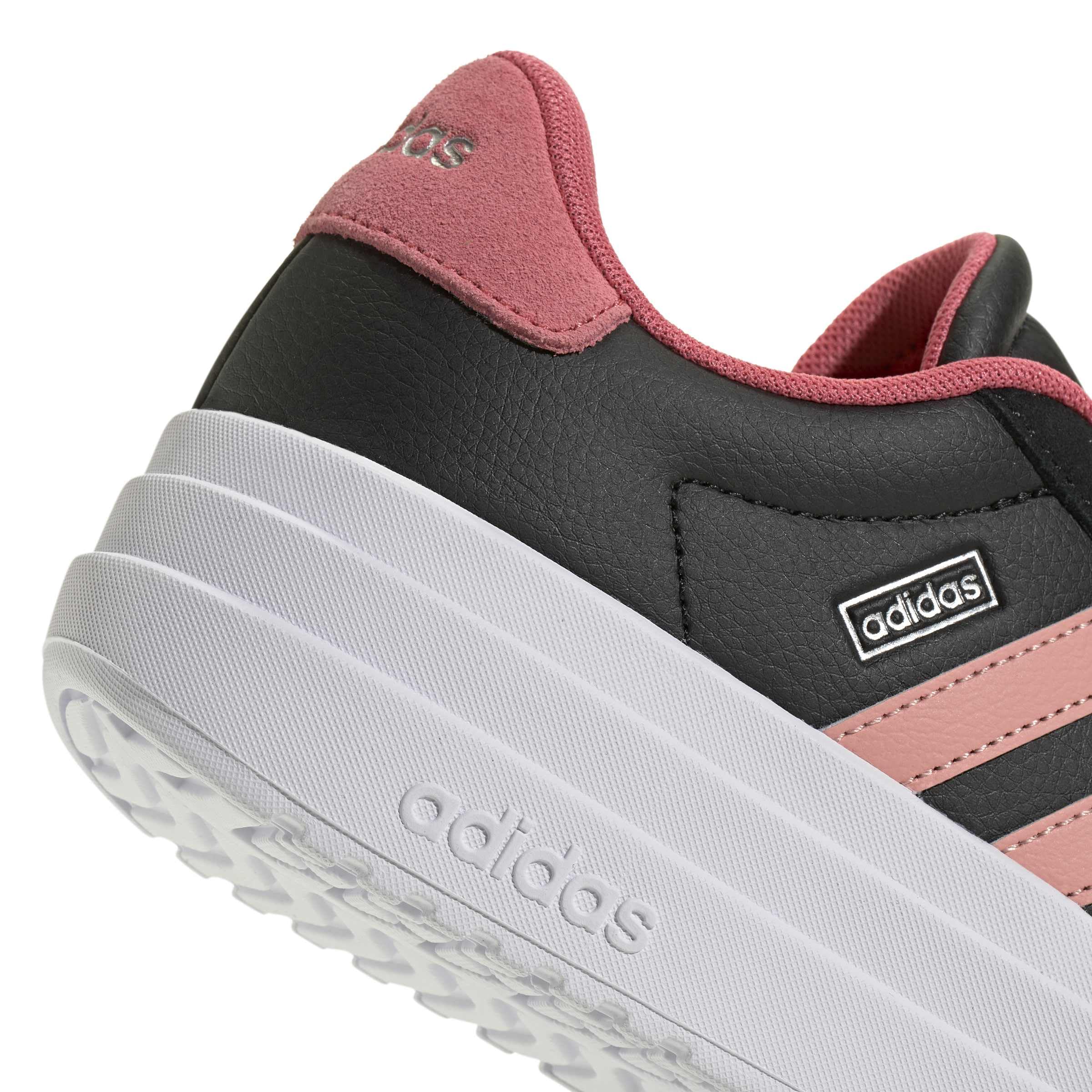 adidas Unisex - Bambini e Ragazzi VL Court Bold Junior Shoes, Core Black/Semi Frozen Turbo/Pure Turbo, 38 2/3 EU