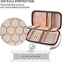 Vista 24 de Funda compatible con Texas Instruments TI-Nspire CX II/TI Nspire CX/TI-NSPIRE CX-II T CAS/para calculadora gráfica a color TI-84 Plus/TI-83 Plus CE