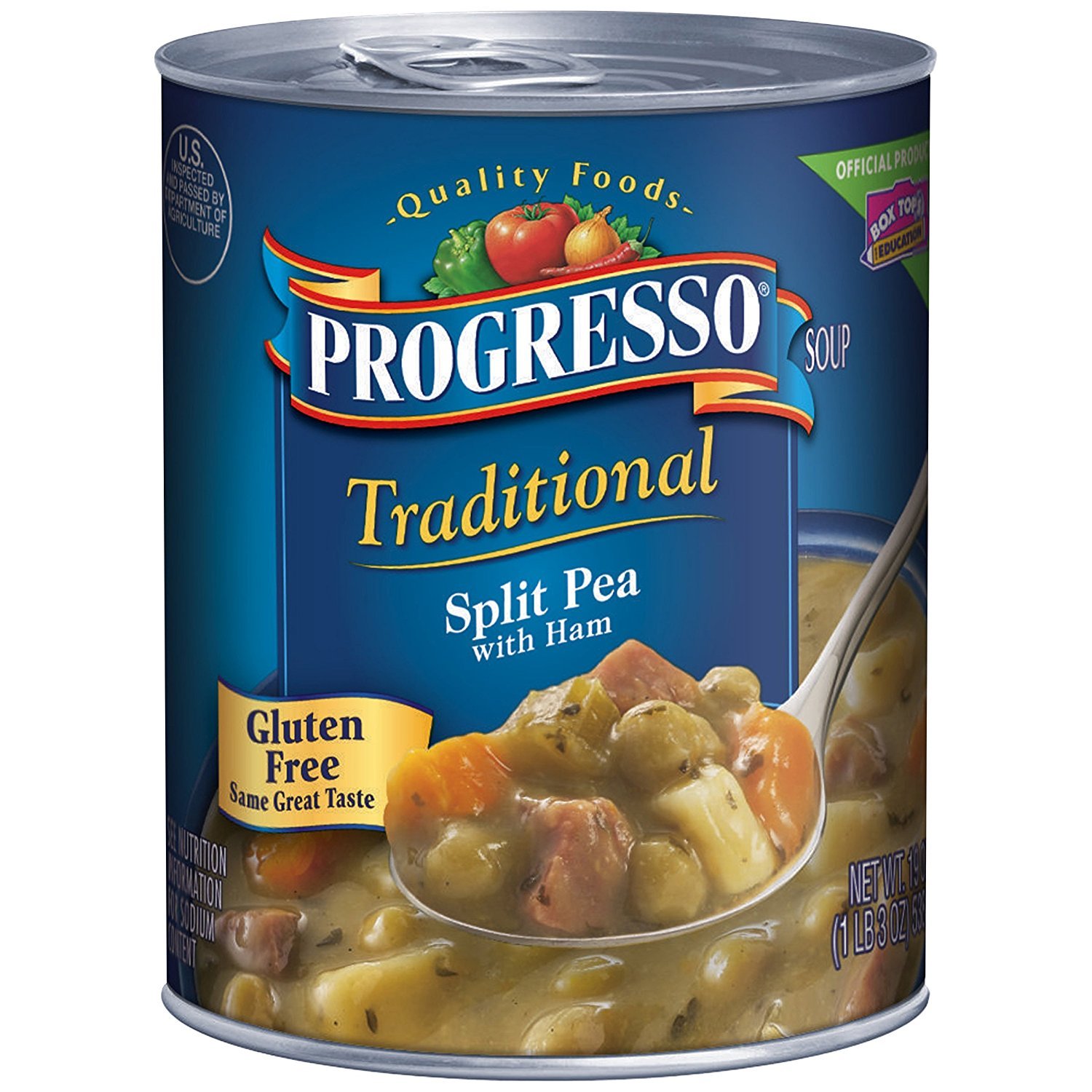 Progresso Traditional, Split Pea with Ham Soup, 19 oz. (Pack of 12)