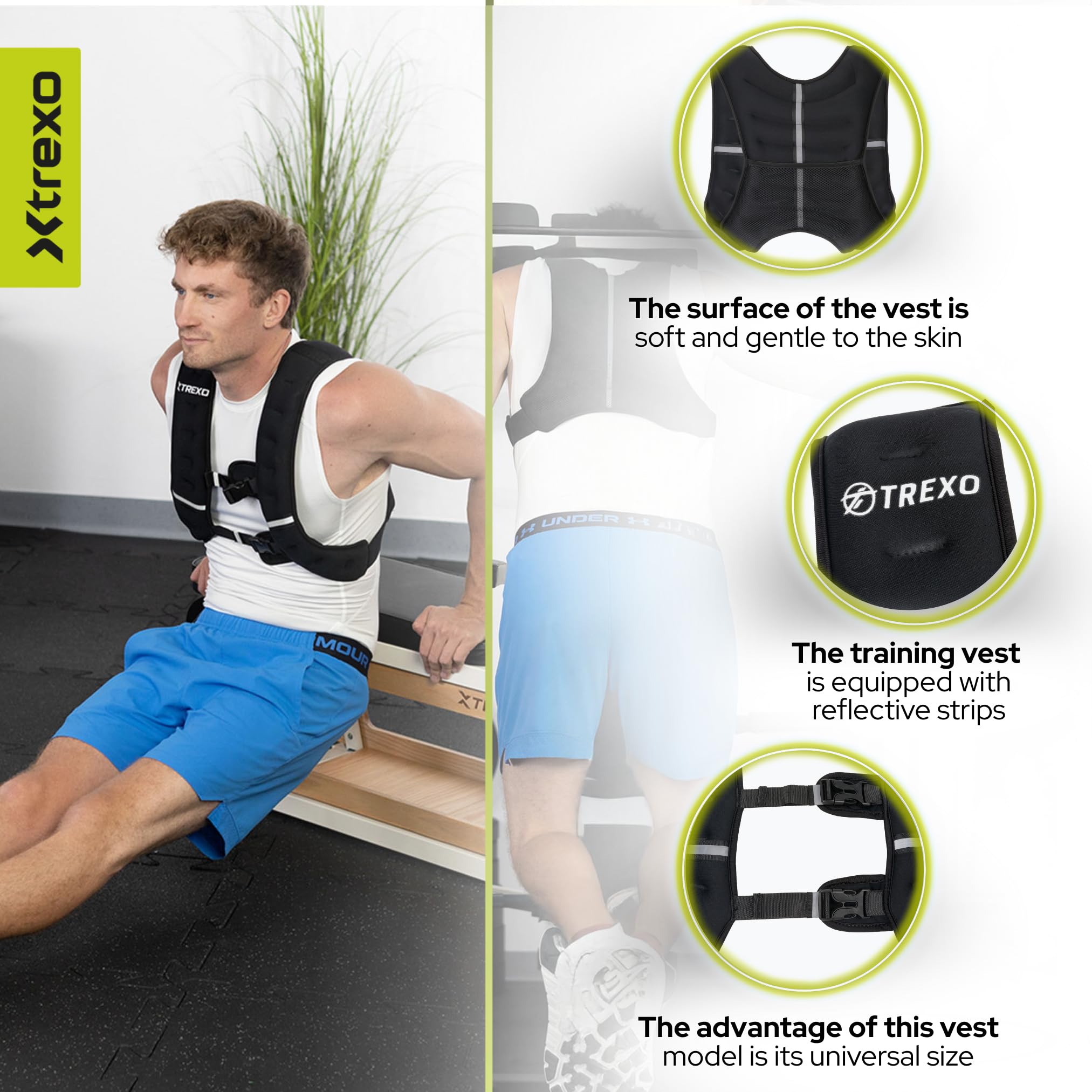 Trainingsweste mit Gewichten 5/8/10 KG
