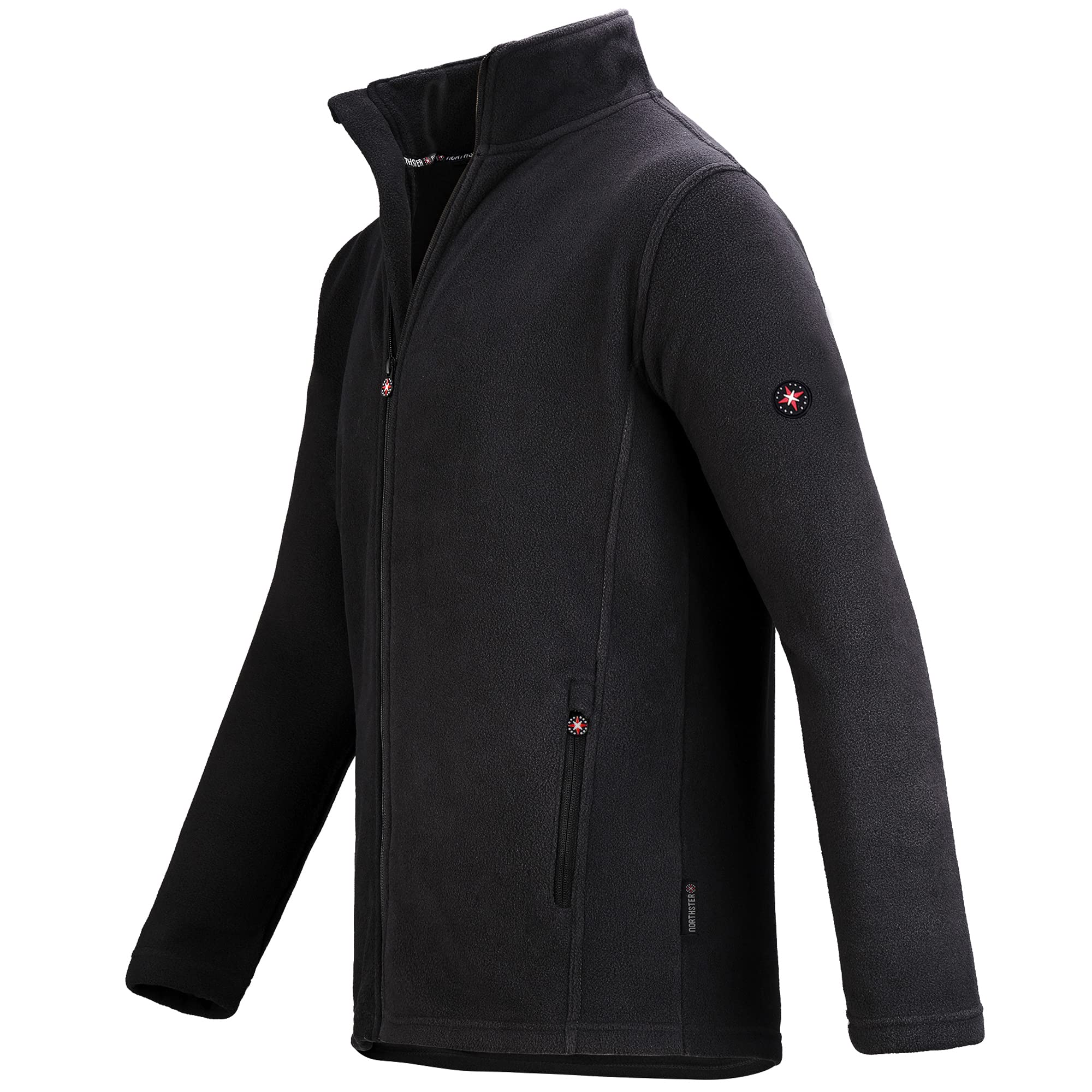 Northster Chaqueta de forro polar para hombre, para exteriores, para senderismo y trekking