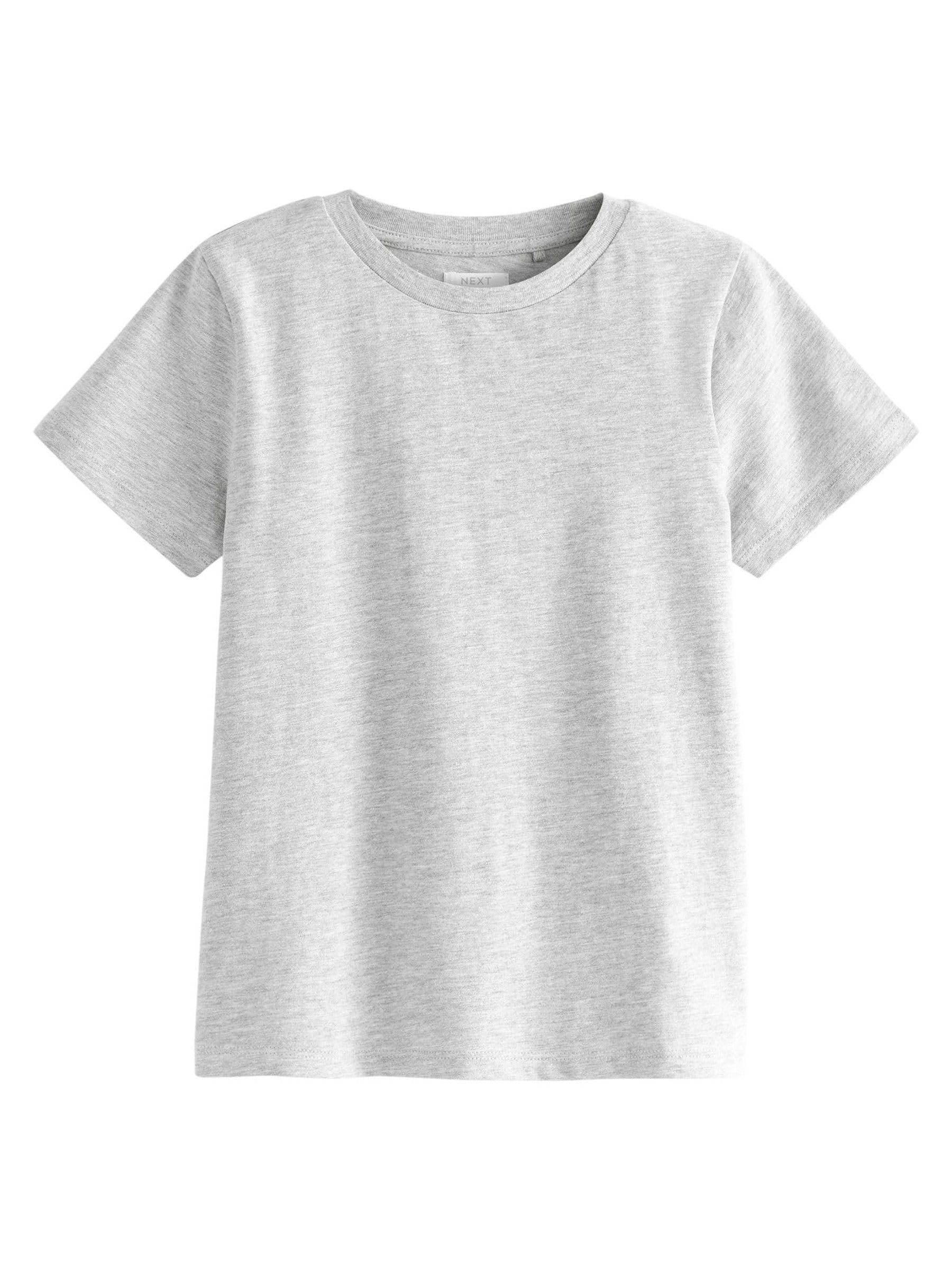 NEXT Mädchen Einfarbige T-Shirts in Pastelltönen, 7er-Pack