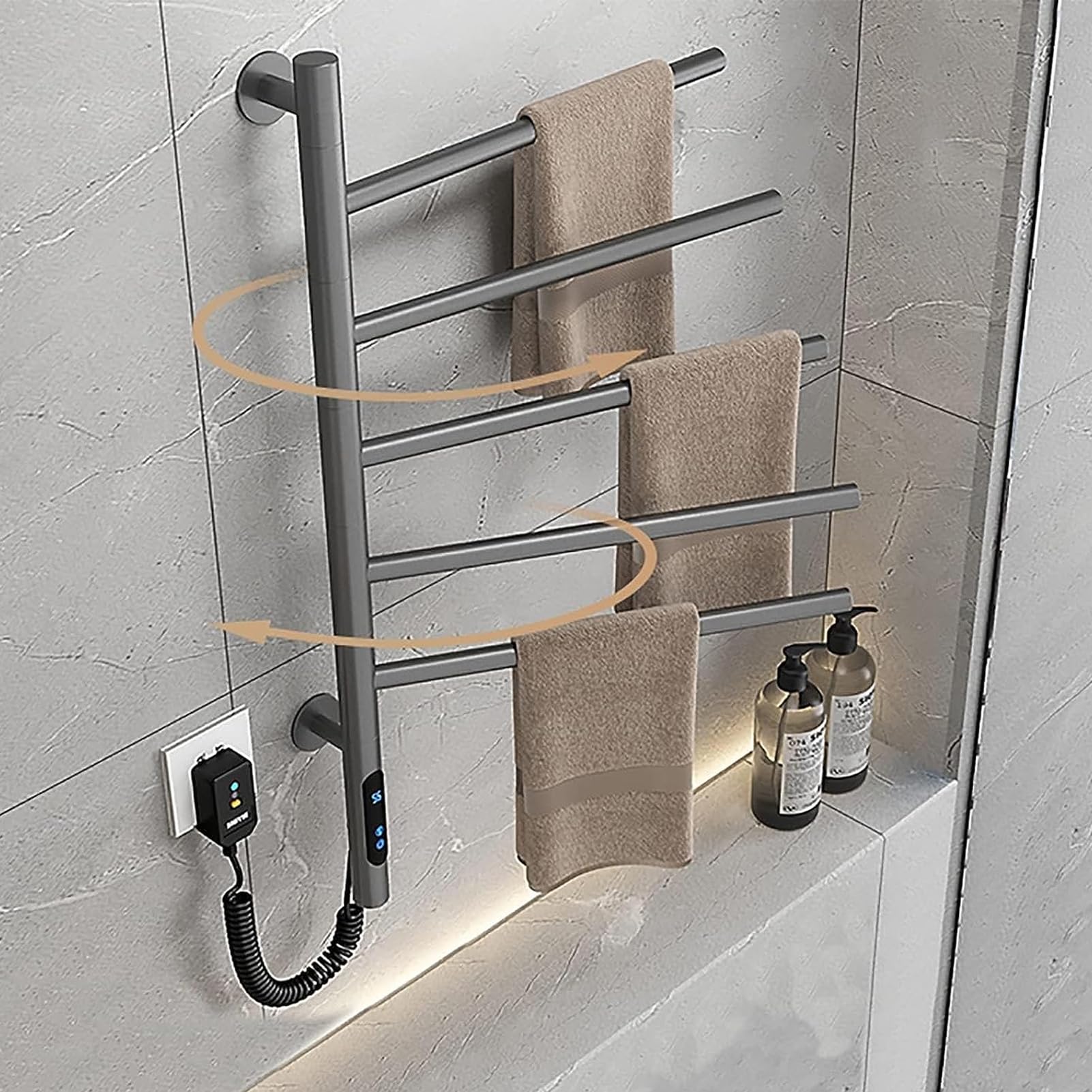 Calentador de toallas eléctrico de pared para peluquerías y salones de belleza