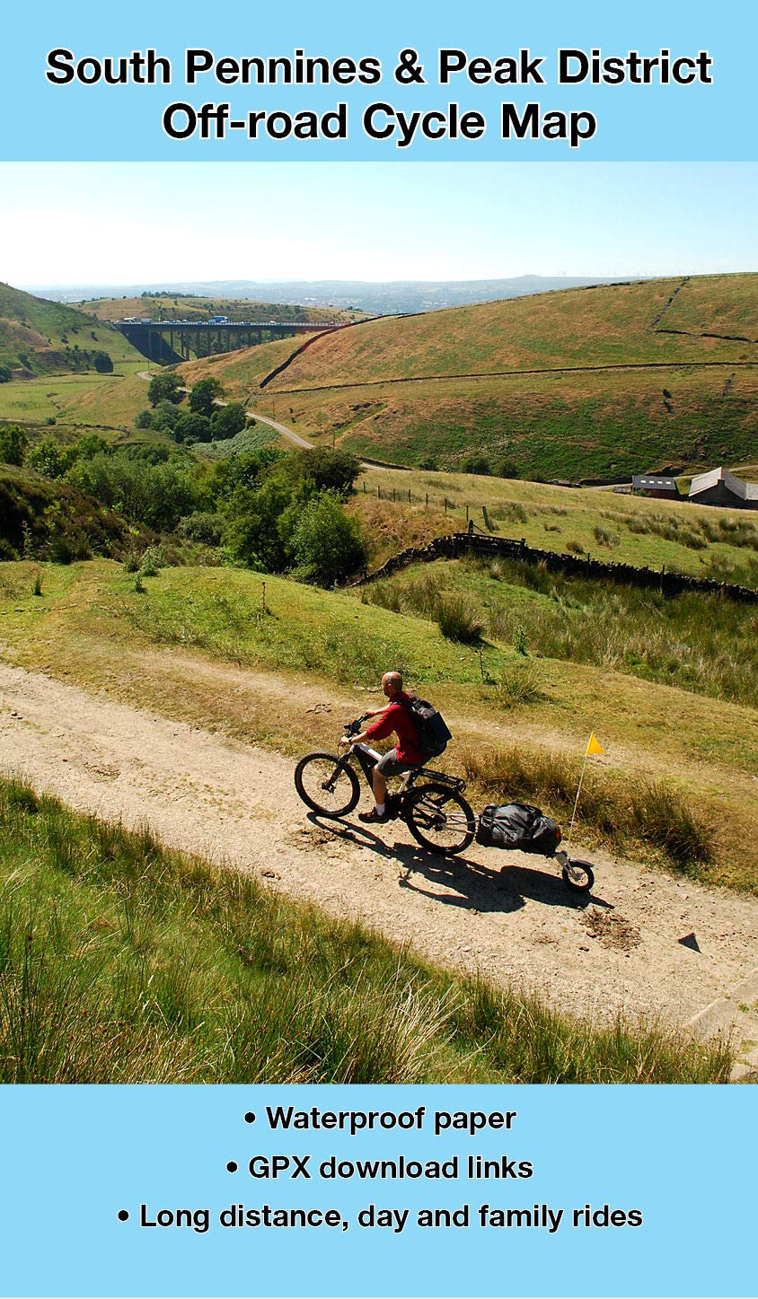 South Pennines and Peak District Off-road Cycle Map by Richard Peace SHEET MAP