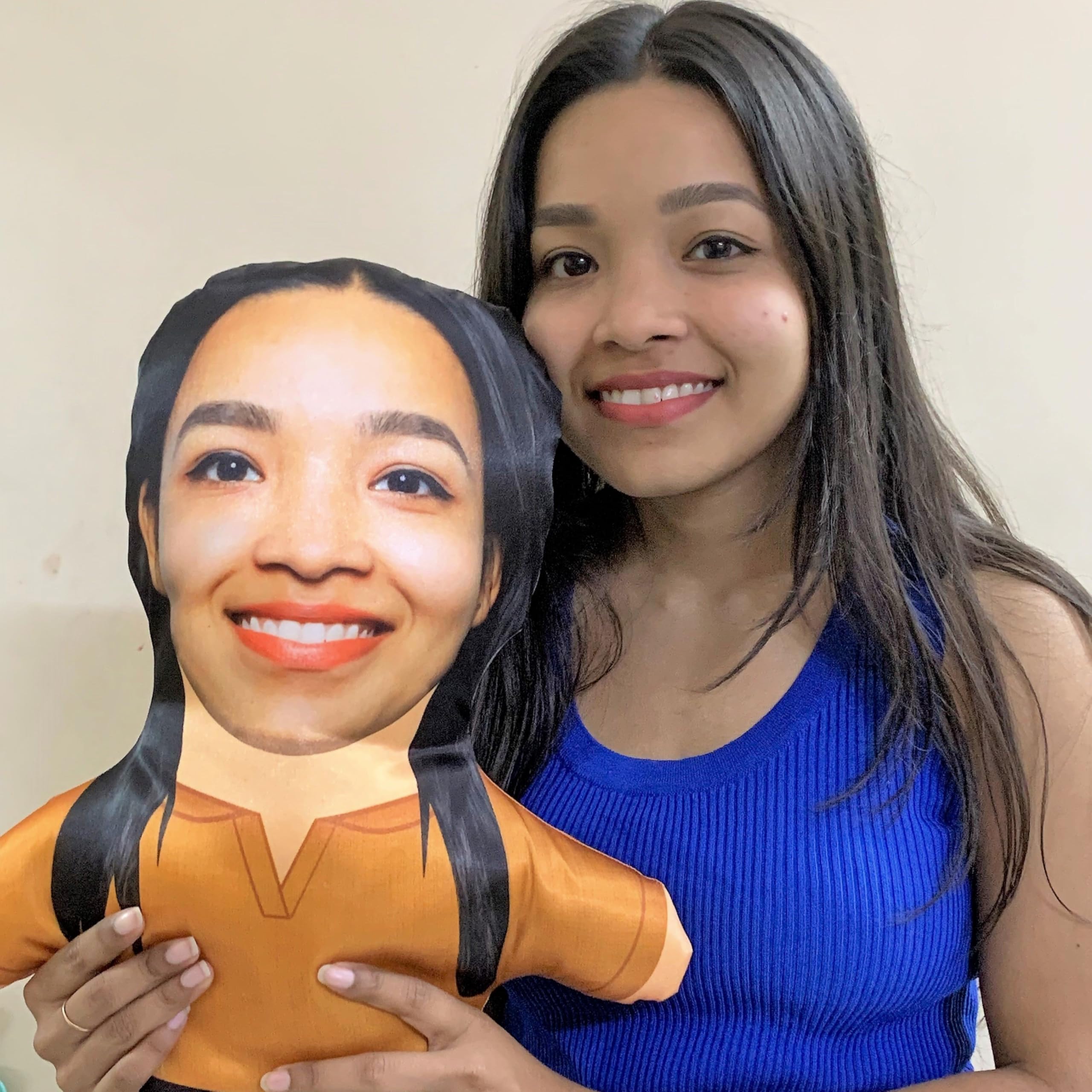 Thunder Buddies Girl Face Pillow Mini Me - Cute Home Decor Accent - Unique Personalized Gift Idea - Soft & Adorable - Bring Home Joy Today!-picture-16