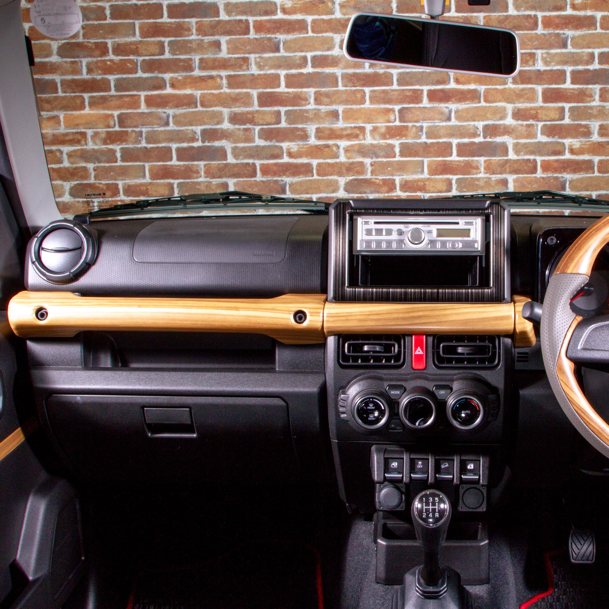 Amazon | WANGAN357 JB64 JB74 ジムニー ジムニーシエラ マット木目調 