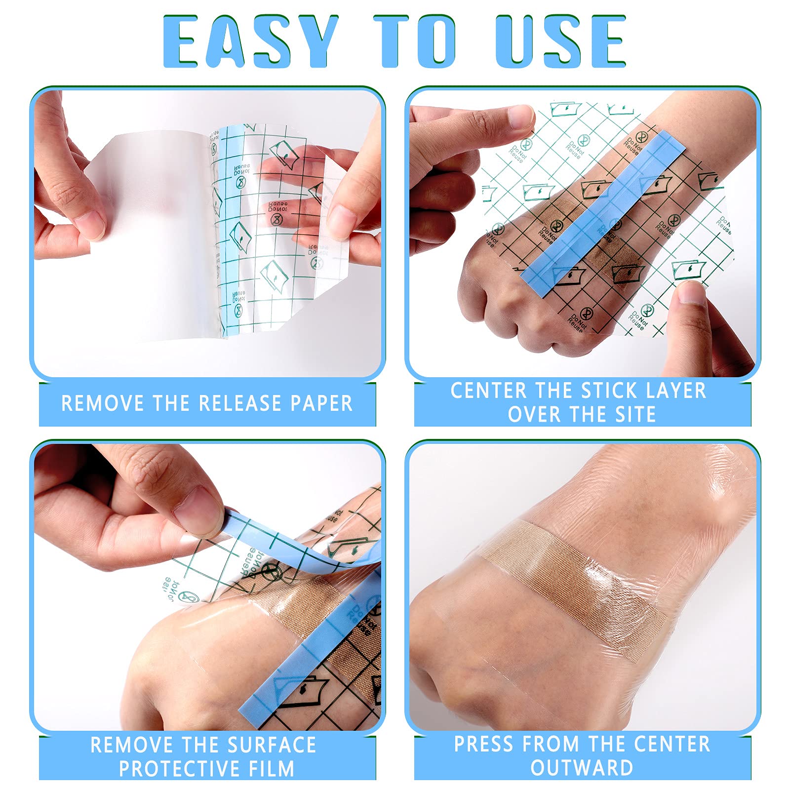 Waterproof Bandage Transparent Stretch Adhesive Bandage, Size: * Cm