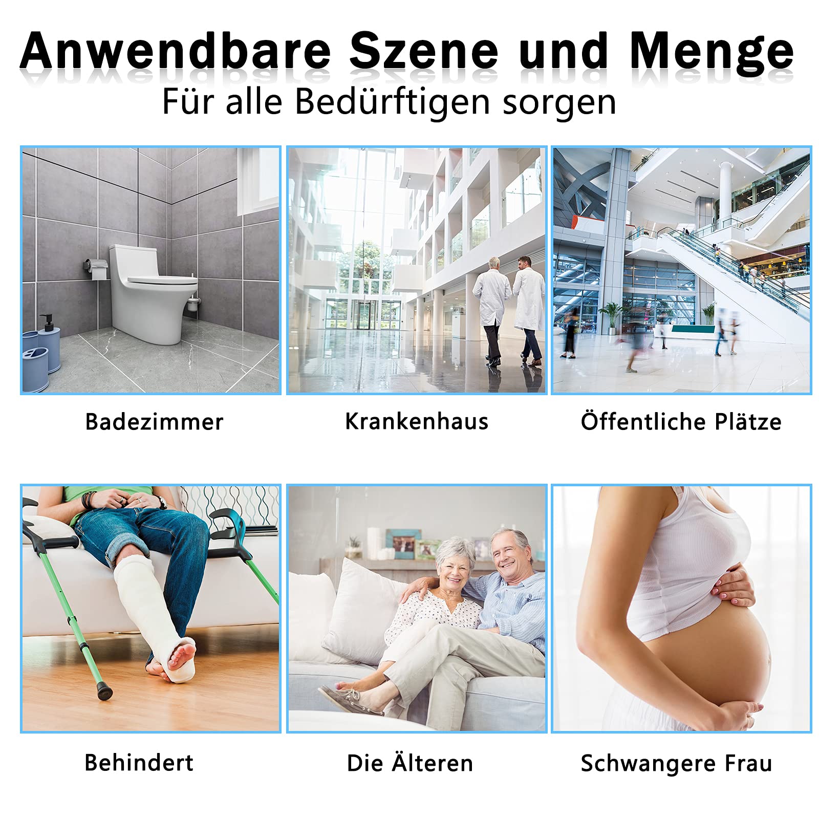 Stołek prysznicowy obracany o 360°, regulowana wysokość 36-51 cm, pomoc pod prysznic, antypoślizgowy taboret łazienkowy, taboret prysznicowy, siedzisko prysznicowe z uchwytem do wanny