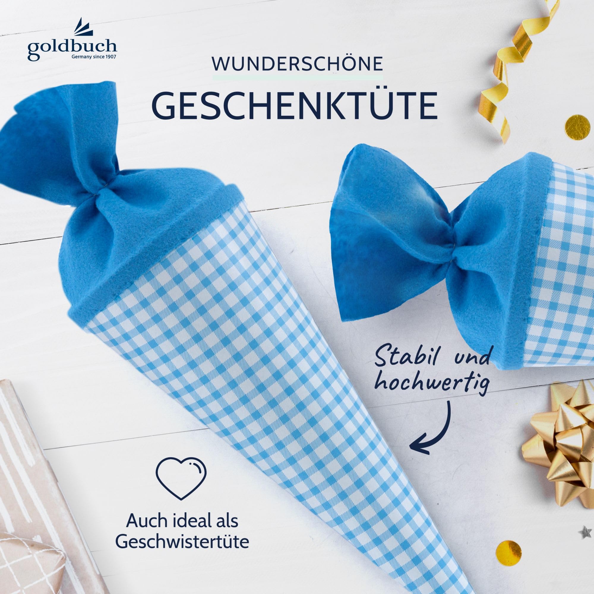 Goldbuch Sacchetto Regalo per Sorelle 35 cm Feltro