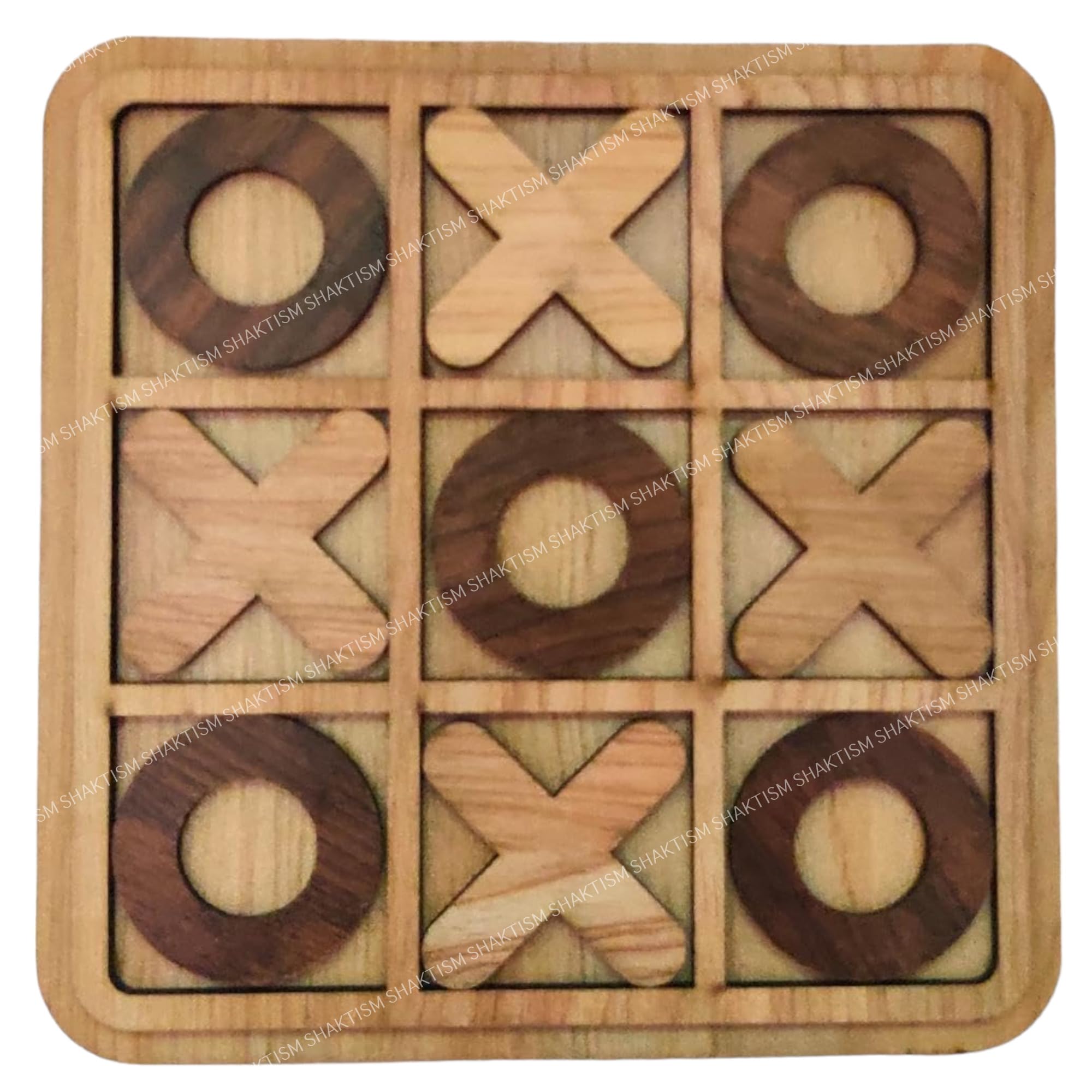 SHAKTISM Wooden Tic Tac Toe Game | Board Games for Adults and Kids | Brain Games Toys for Kids 5+ Years | Return Gifts for Kids Age 8-12 | Games for Kids for Age 7-1pC (Large) (B0CR33C1XY) Amazon Price History, Amazon Price Tracker