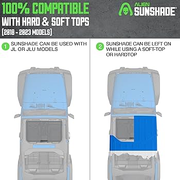 Amazon.co.jp: エイリアン サンシェード ジープラングラーJL & JLU