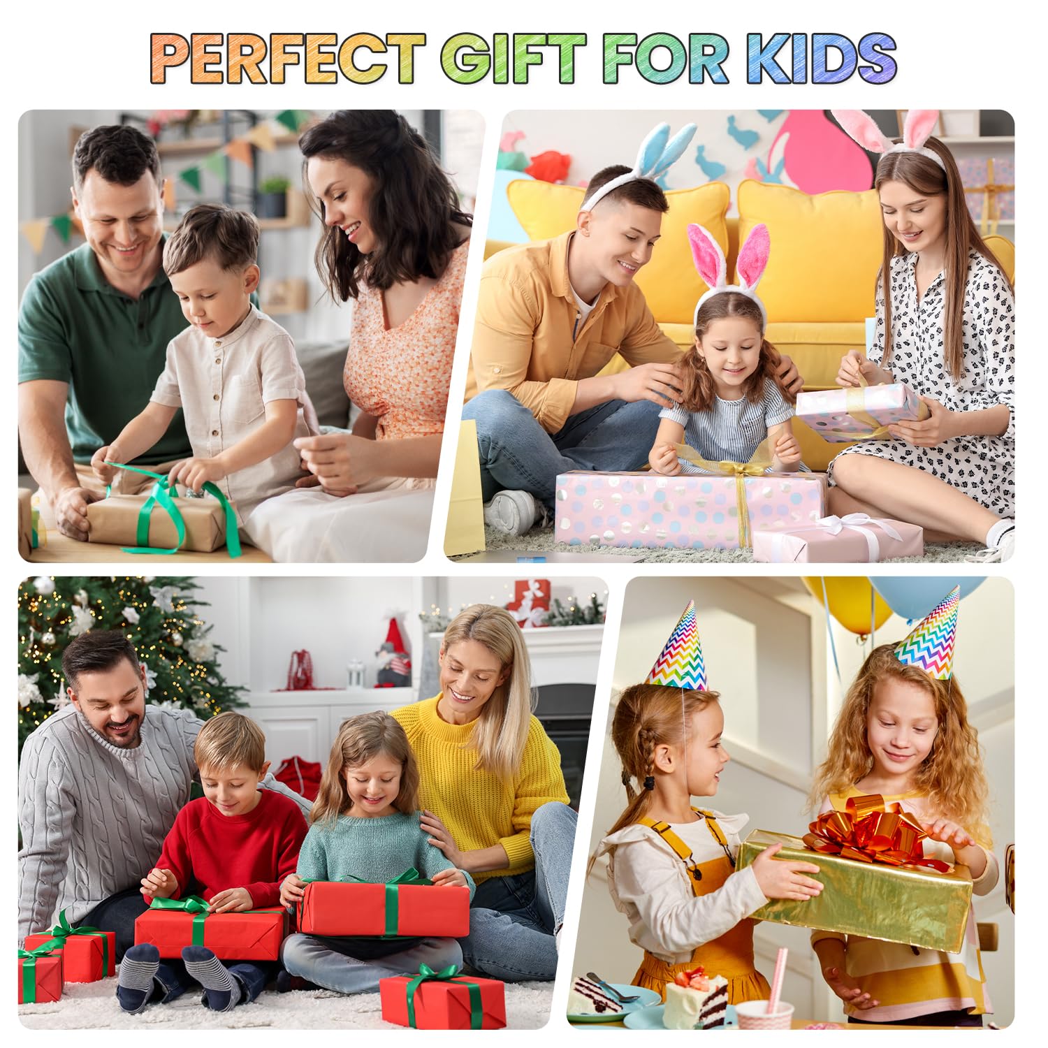Maqhpu Arts and Crafts for Kids 24 Pieces Rainbow Pencils, Teenage Girls Birthday Presents - Image 2