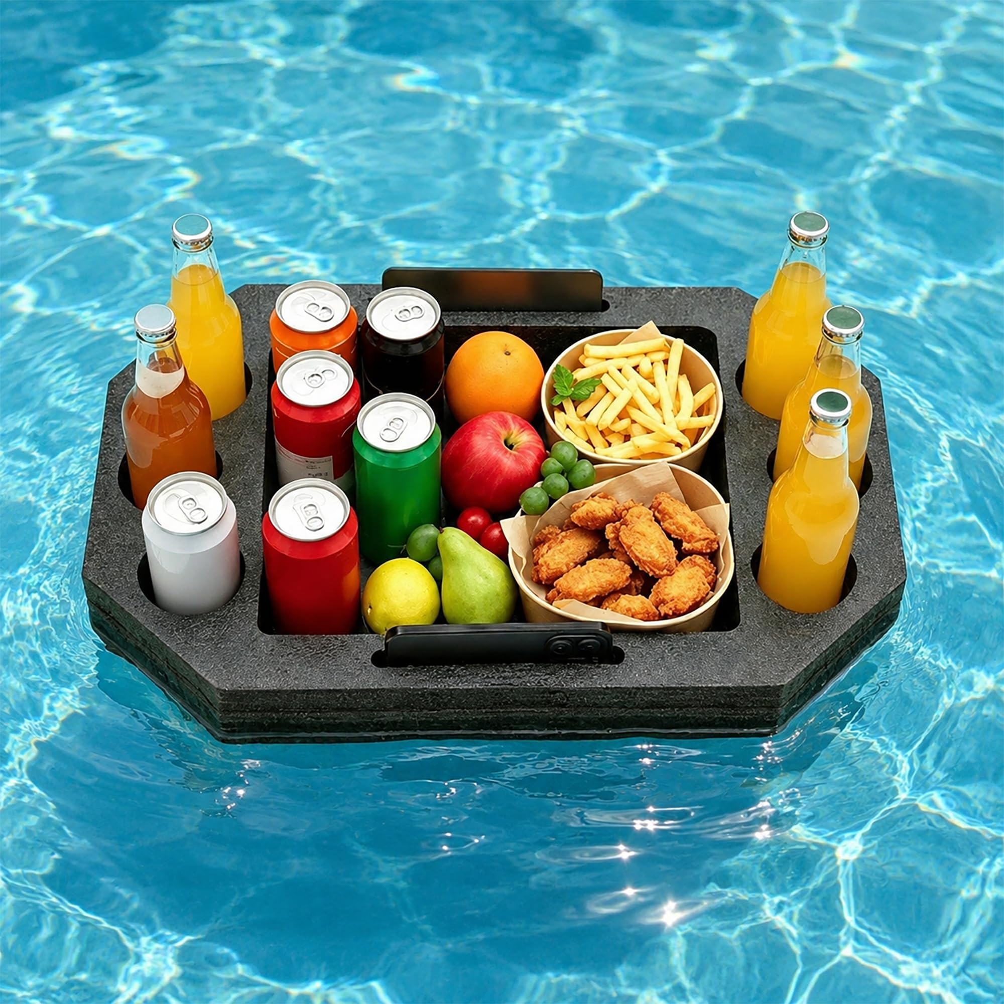 Floating Tray for Pool, 55X35CM Floating Drink Holder Hot Tub