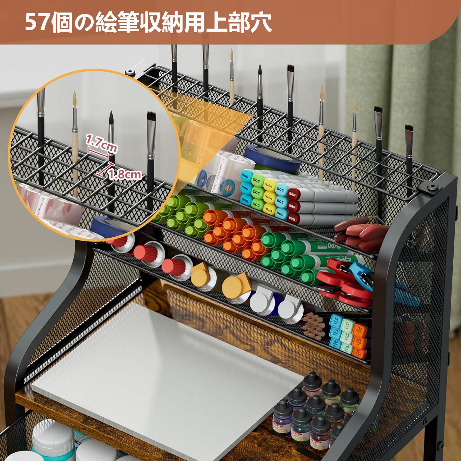 Amazon.co.jp: yxcen-home【全10デザイン】収納ワゴン キャスター付き