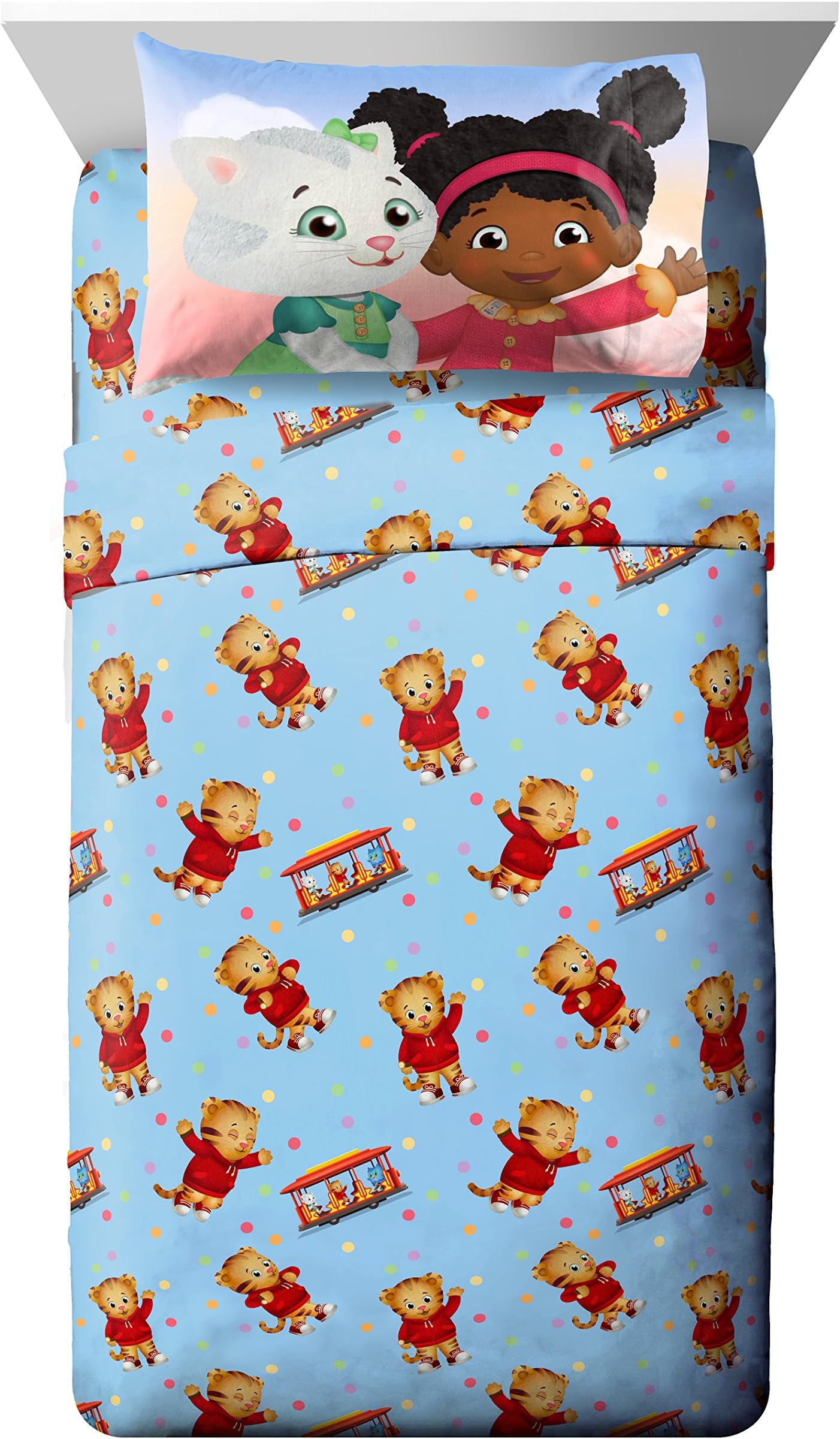 PBS Kids Daniel Tiger 'Treehouse Pals' 3 Piece Twin Sheet Set