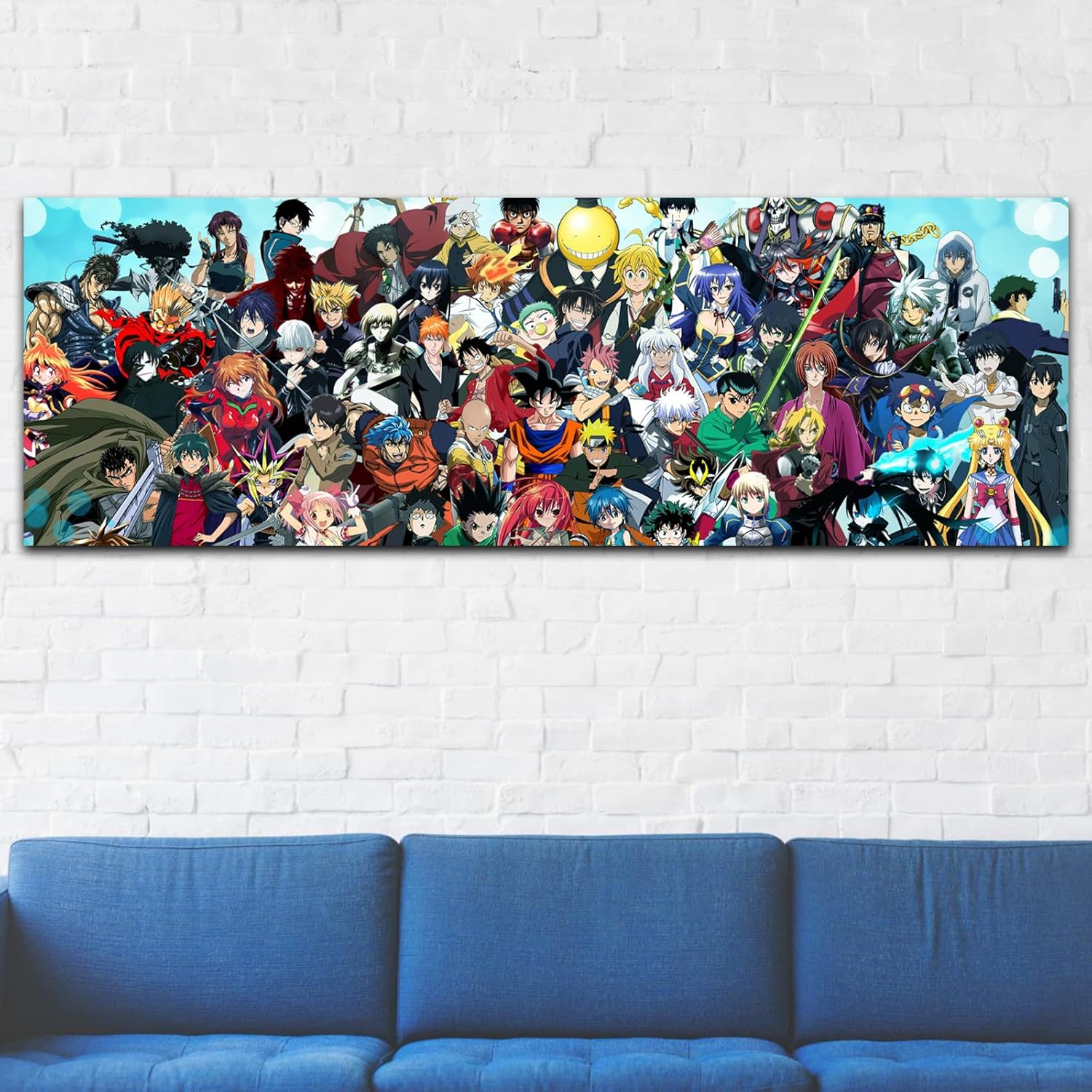 Large Anime Poster Long Canvas Japanese Wall Art Picture