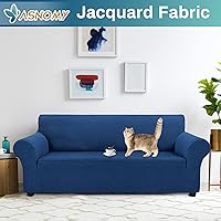 Vista 114 de Asnomy Couch Covers for 3 Cushion Couch Stretch Sofa Covers Slipcovers, Pet Protector Furniture Covers for Dogs Cats Spandex Jacquard Fabric Small