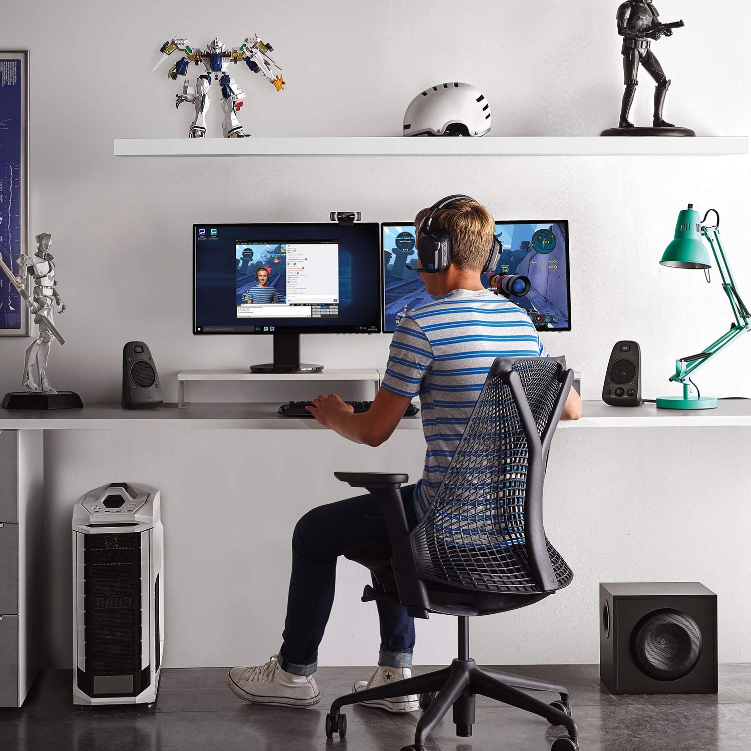 Logitech Z625 Powerful Thx Sound, Głośniki Komputerowe, Wyjątkowy Dźwięk Thx I Technologia Optyczna, Analog, Pc/Mac - Czarny,980-001256