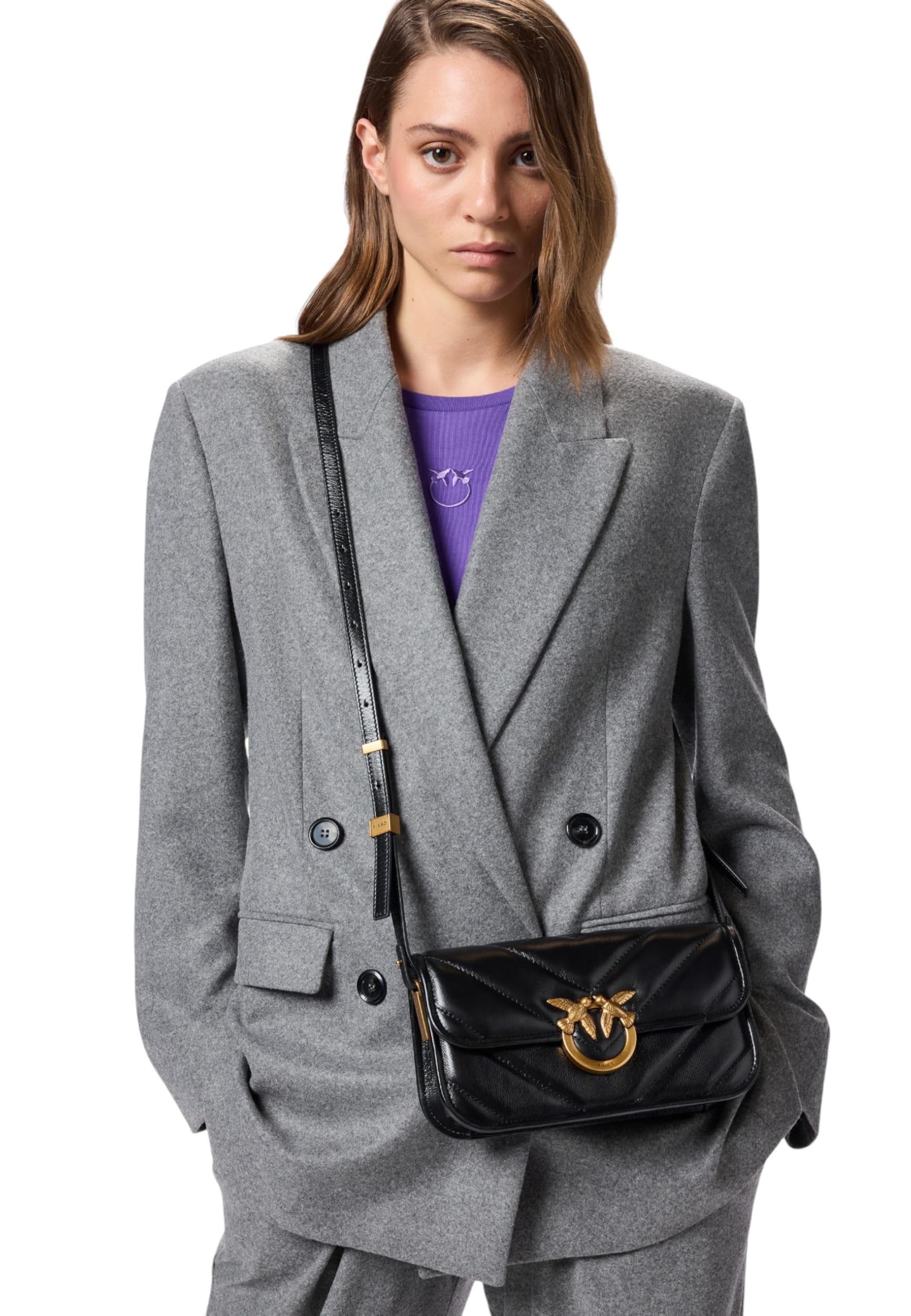 Pinko Mujer Bolso De Hombro Cuero 105083A2W2