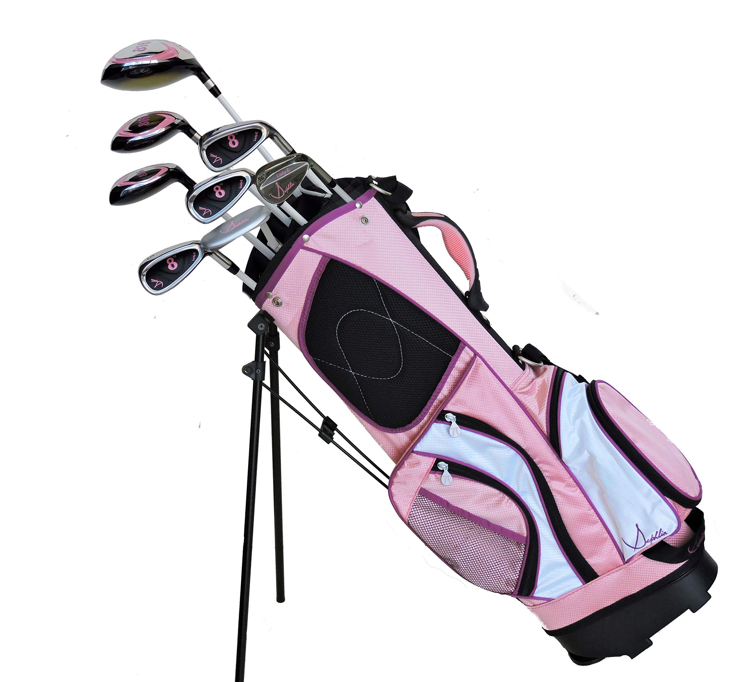 Sephlin - Lady Talia Pink Right Hand 8 Pieces Golf Club Set and Golf Bag Ages 10-14