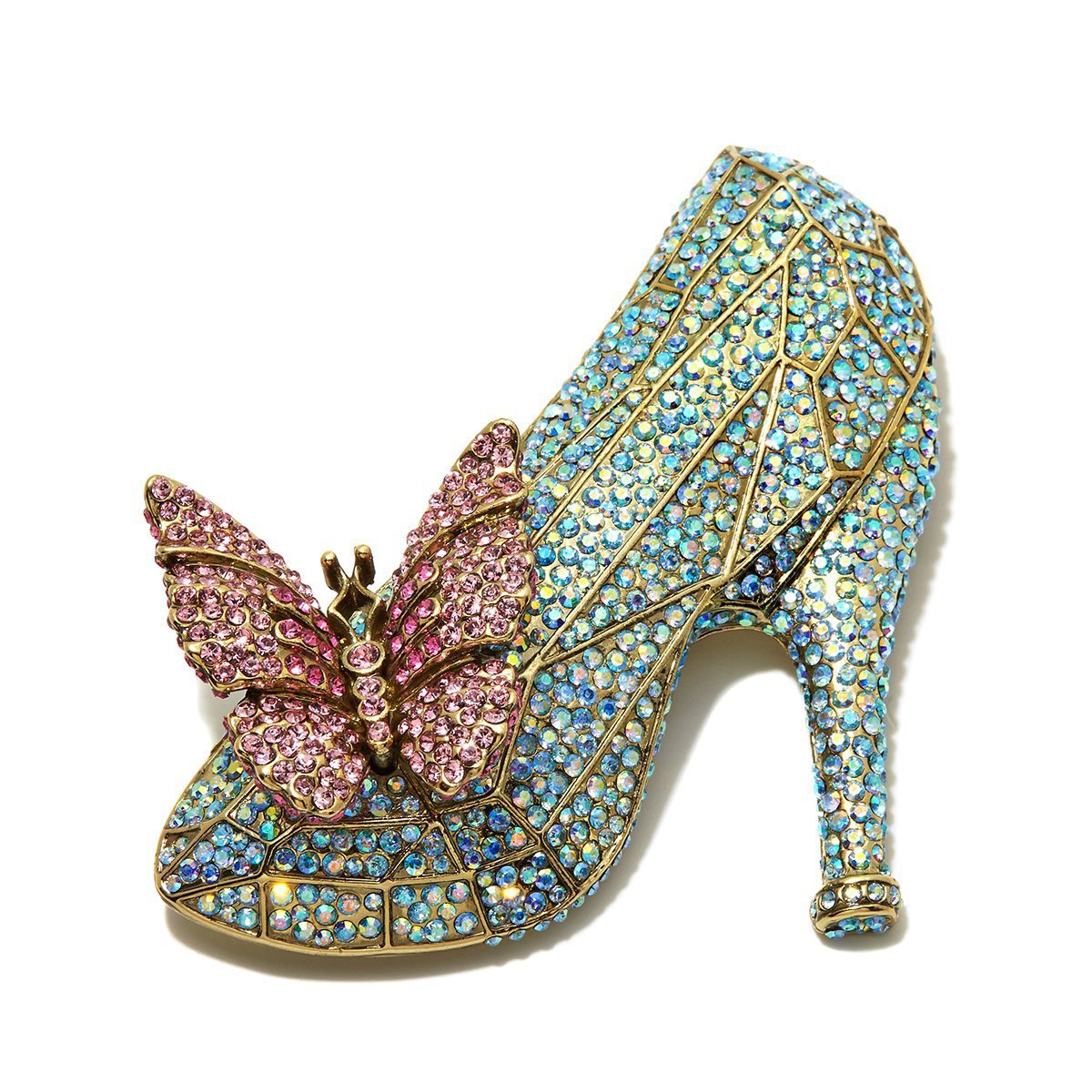 Heidi Daus If The Shoe Fits Glass Slipper Pin SWAROVSKI FROM THE CINDERELLA  COLLECTION!!!