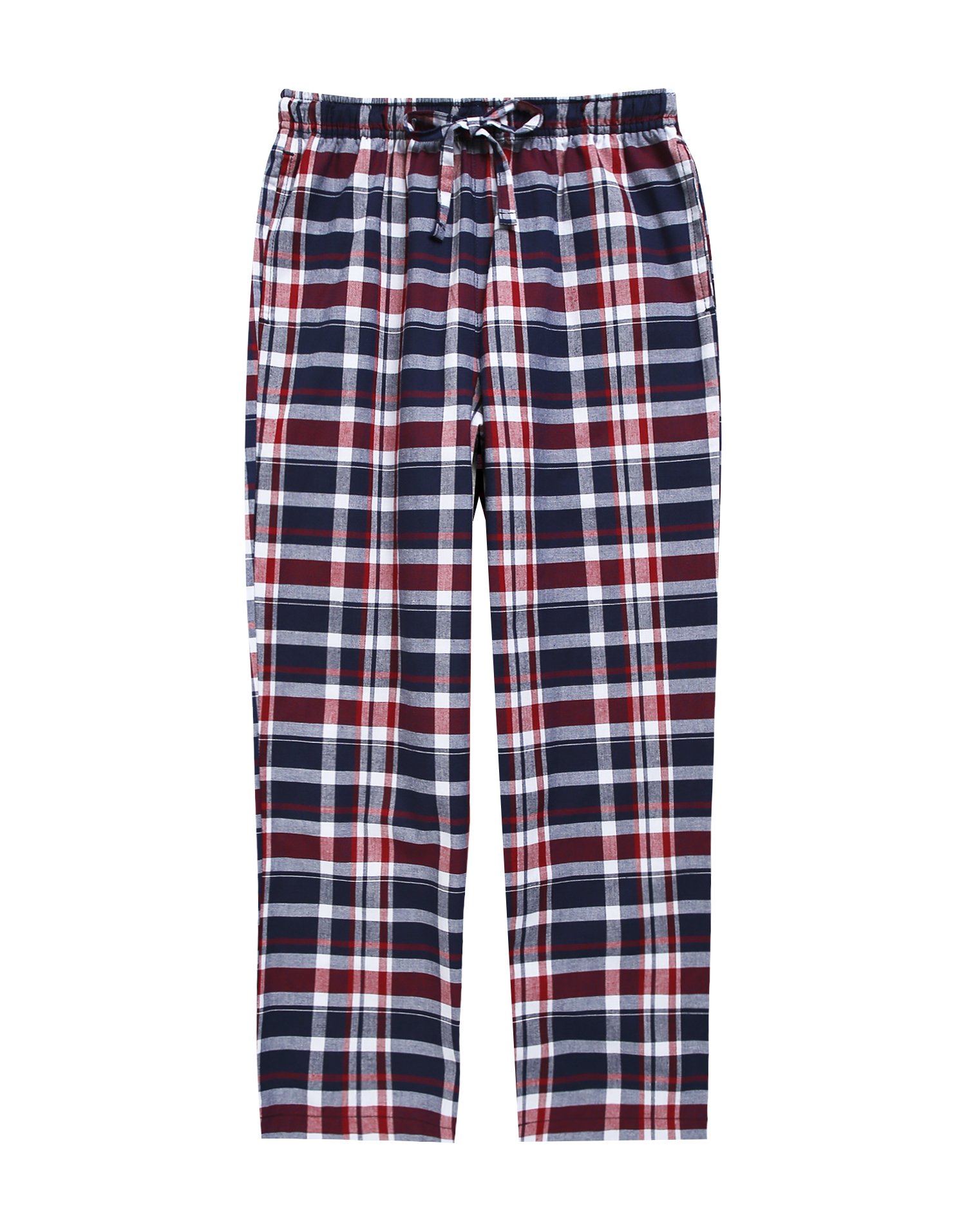 – TINFL Boys 100% Cotton Plaid Bottoms Soft Lightweight Woven Check Drawstring with Pockets for Kids