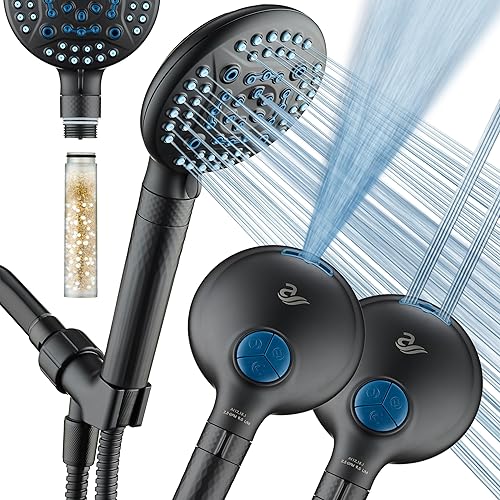 Miniatura 9 de AquaCare 4X High Pressure 10-mode Filter Handheld Shower Head with Dual Power Wash - Clean Tub, Tile & Pets, Remove Chlorine, Metals & Toxins from