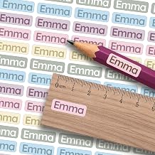 Small Custom Name Labels for Kids 245 Stickers - Personalized & Waterproof Labels for School Supplies, Daycare, Sleepaway Camp & Clothing Tags - Pastel