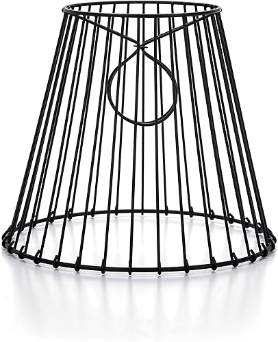 Cleveland - Pantalla vintage de alambre de metal con clip, crea tu propia iluminación para el hogar, ideal para crear una luz de tarro de masón, 8 x