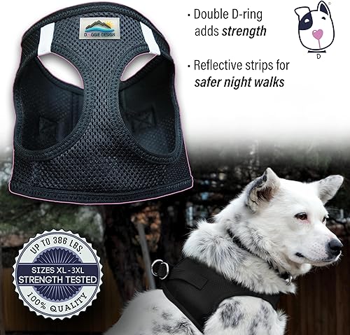 Vista 188 de DOGGIE DESIGN American River - Arnés para perro de la colección ombré, color frambuesa (S (circunferencia de 13 a 16 pulgadas)