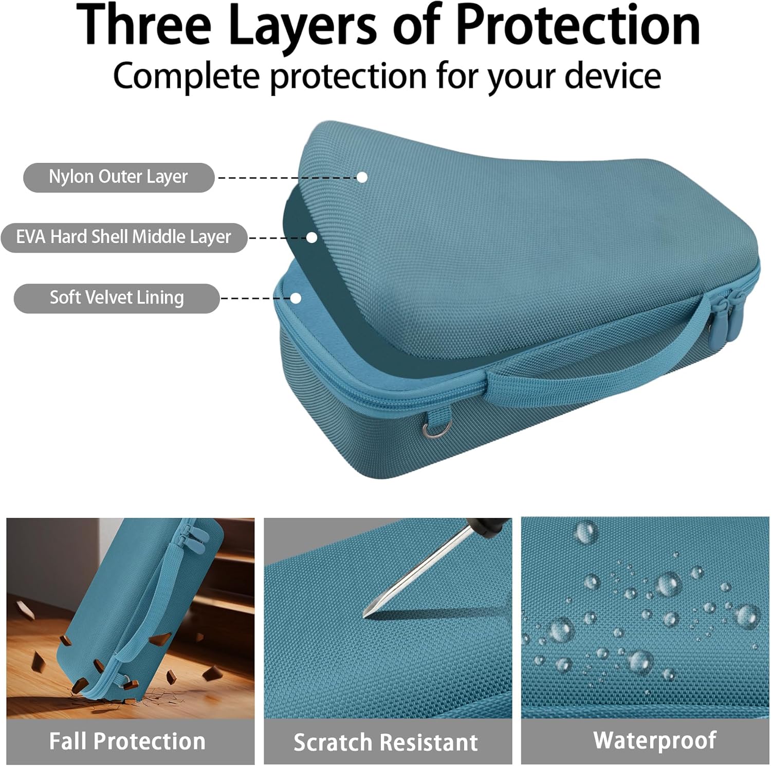 for Bose SoundLink Plus Portable Speaker Hard Protective Case, Portable Travel Case with Shoulder Strap (Blue Dusk Case) - co2CREA - Image 6