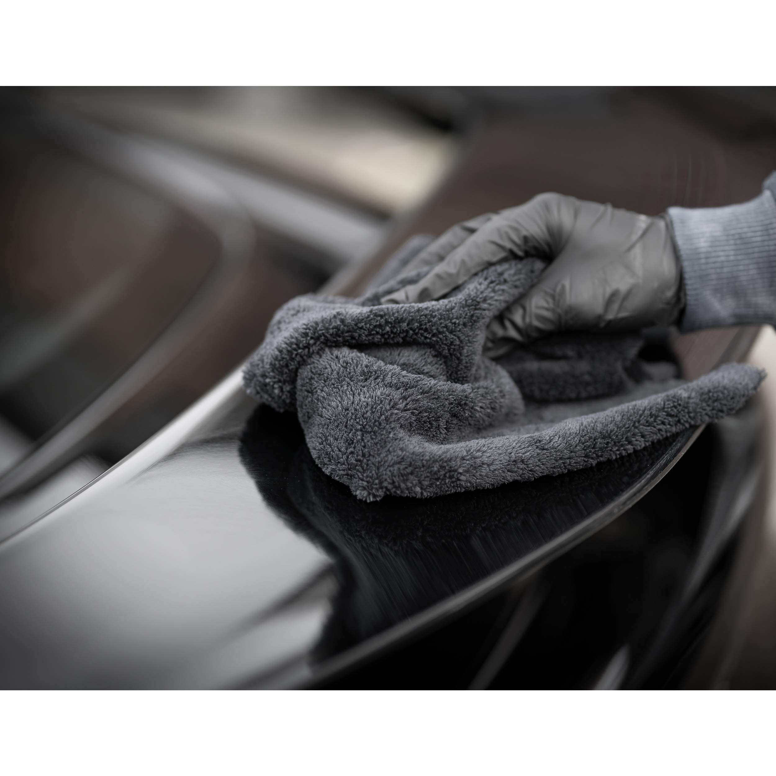 detailmate Soft99 Dark & Black afdichtingsset voor zwart/donkere autolak, harde was, 300 g handmatige polijstpad microvezelpolijstdoek 550 g/m², 40 x 40 cm
