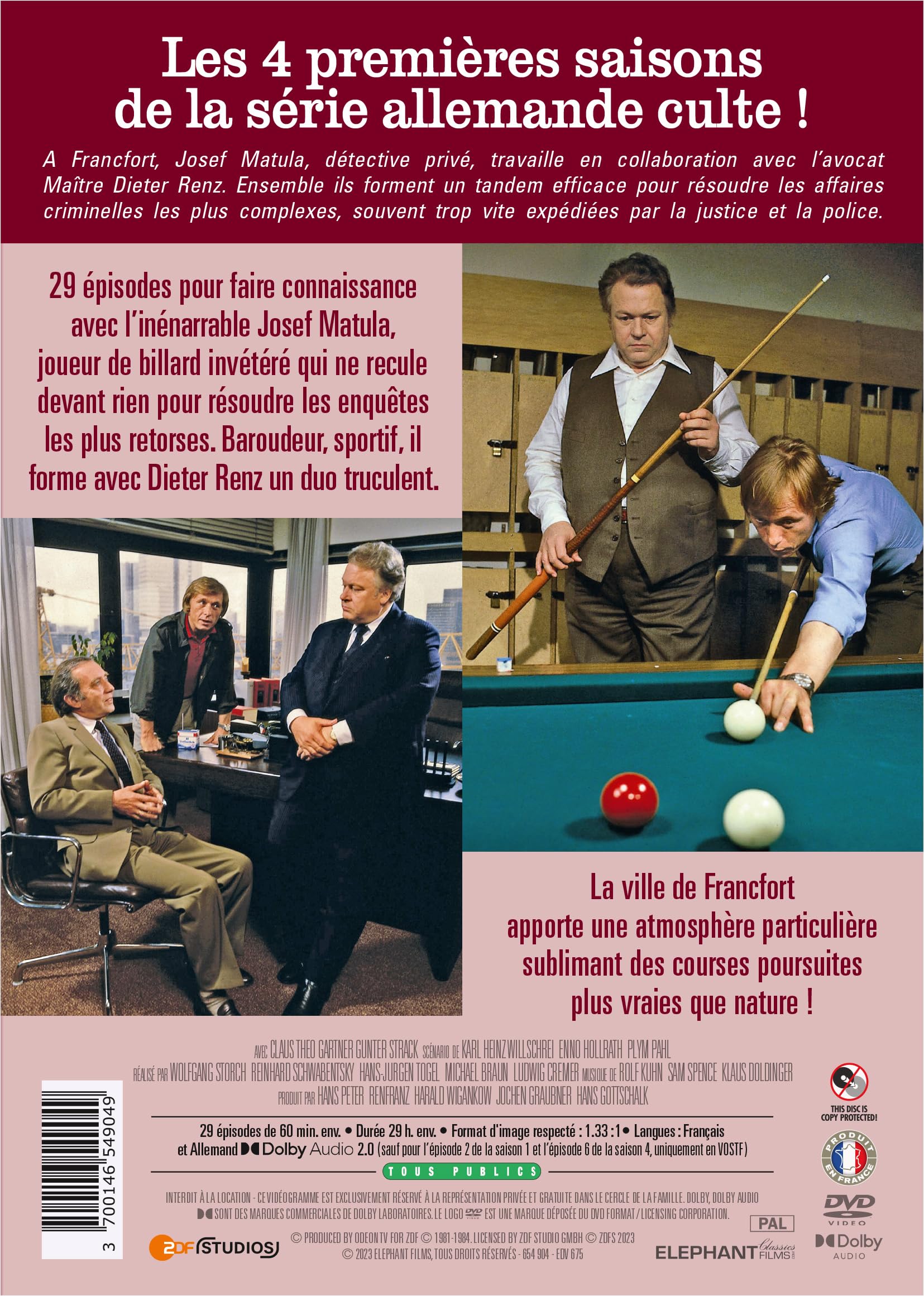 Un cas pour deux - Intégrale saisons 1 à 4