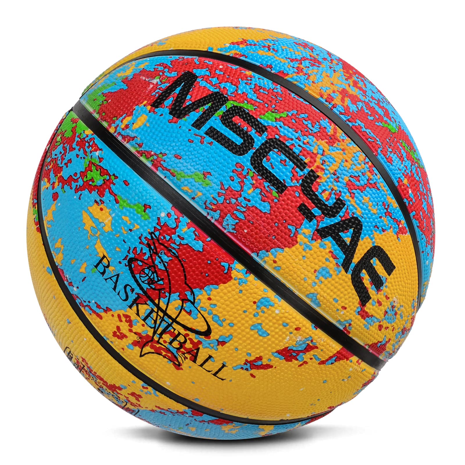 Pallone Basket Taglia 5,Palla Basket per Bambini,Mini Pallacanestro Taglia 3, Ideale per le Mani dei Bambini, in Gomma da Basket.