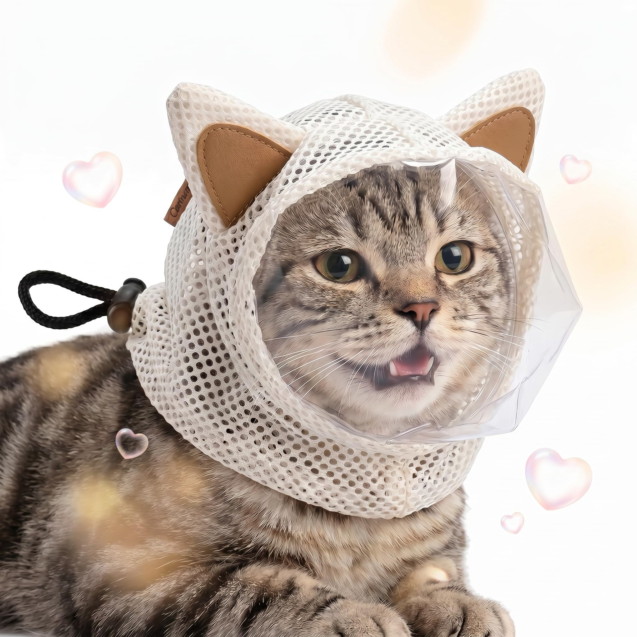 Bozal de gato para recortar uñas sin arañazos con bandas ajustables BOUYOTA