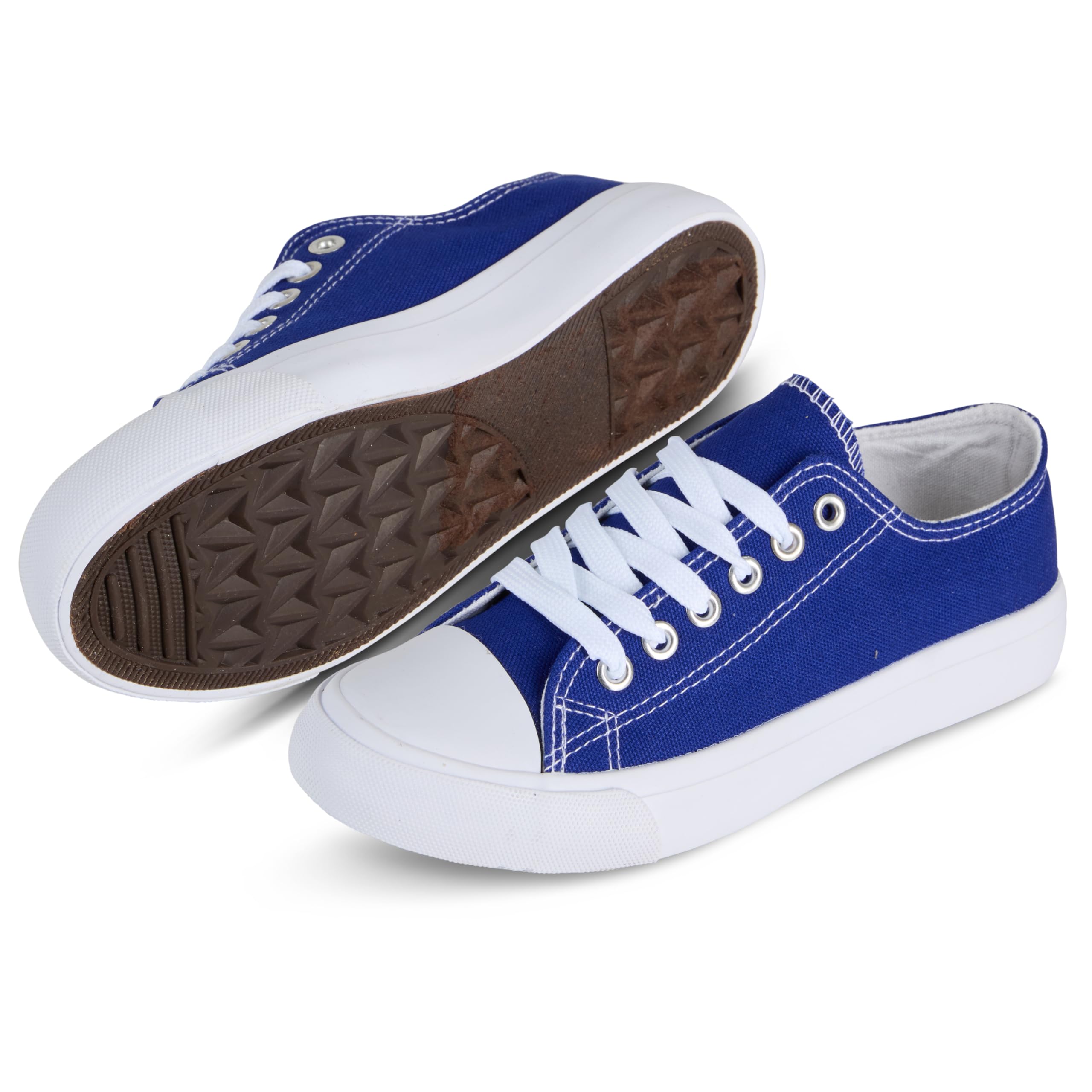 hello basics Canvas Shoes for Women Casual Low Top Women's Fashion Sneakers for Women (Cobalt, 9)
