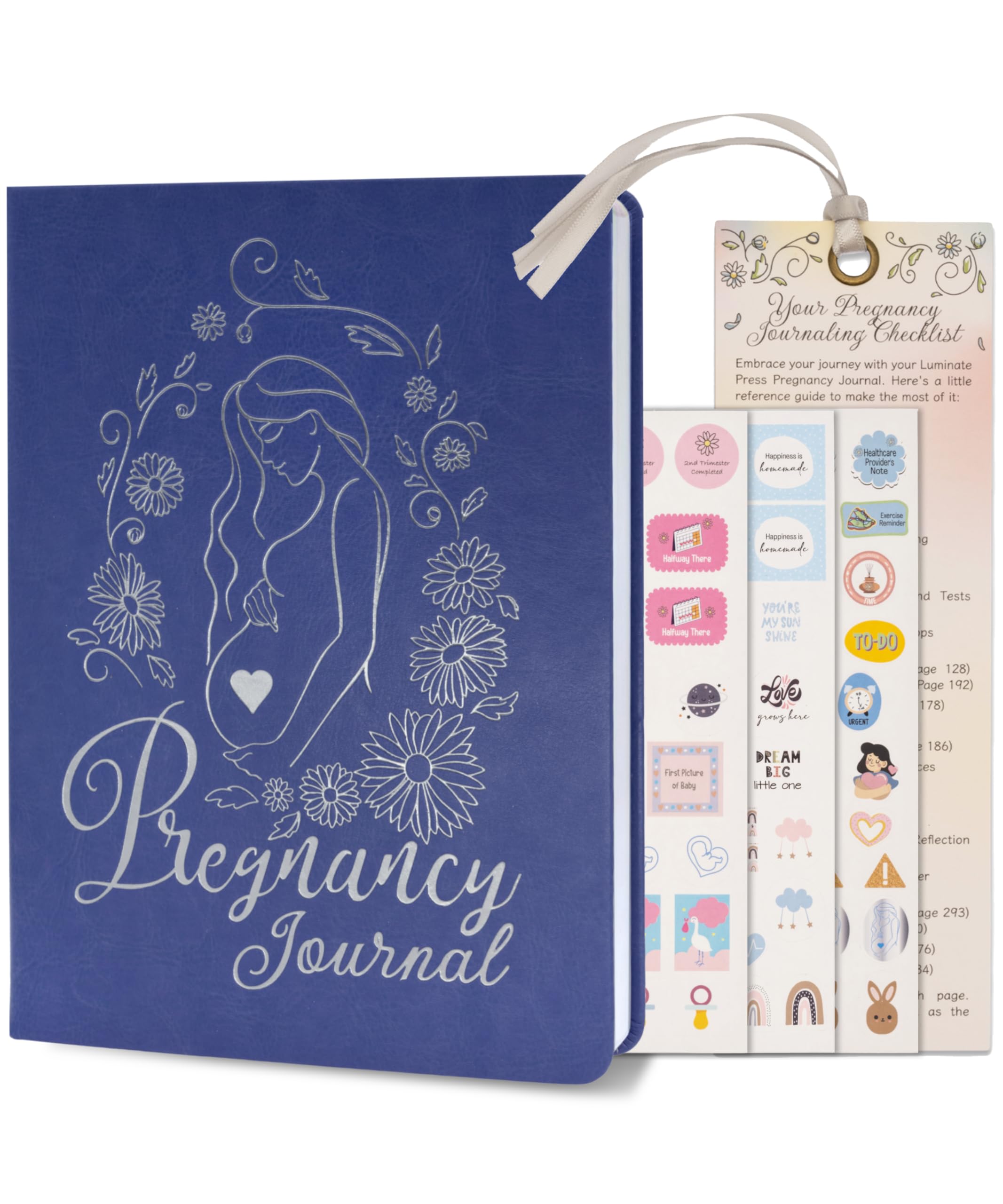 Keepsake Pregnancy Journal with Weekly Guides, Milestone Pages, and Gift-Ready Packaging - Beautiful Mom To Be Gift - Premium Pregnancy Gifts for