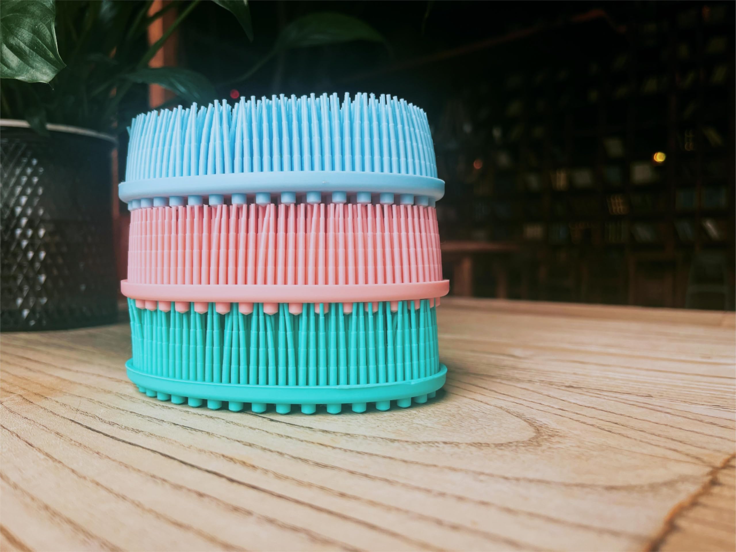 Premium Sensory Brush for Kids or Autism,Soft Silicone Body Scrubber,2 in 1 Sensory Room Occupational Therapy Brushes,Silicone Loofah,Pet Shower Brush Bath Brush Shampoo Brush - Image 3