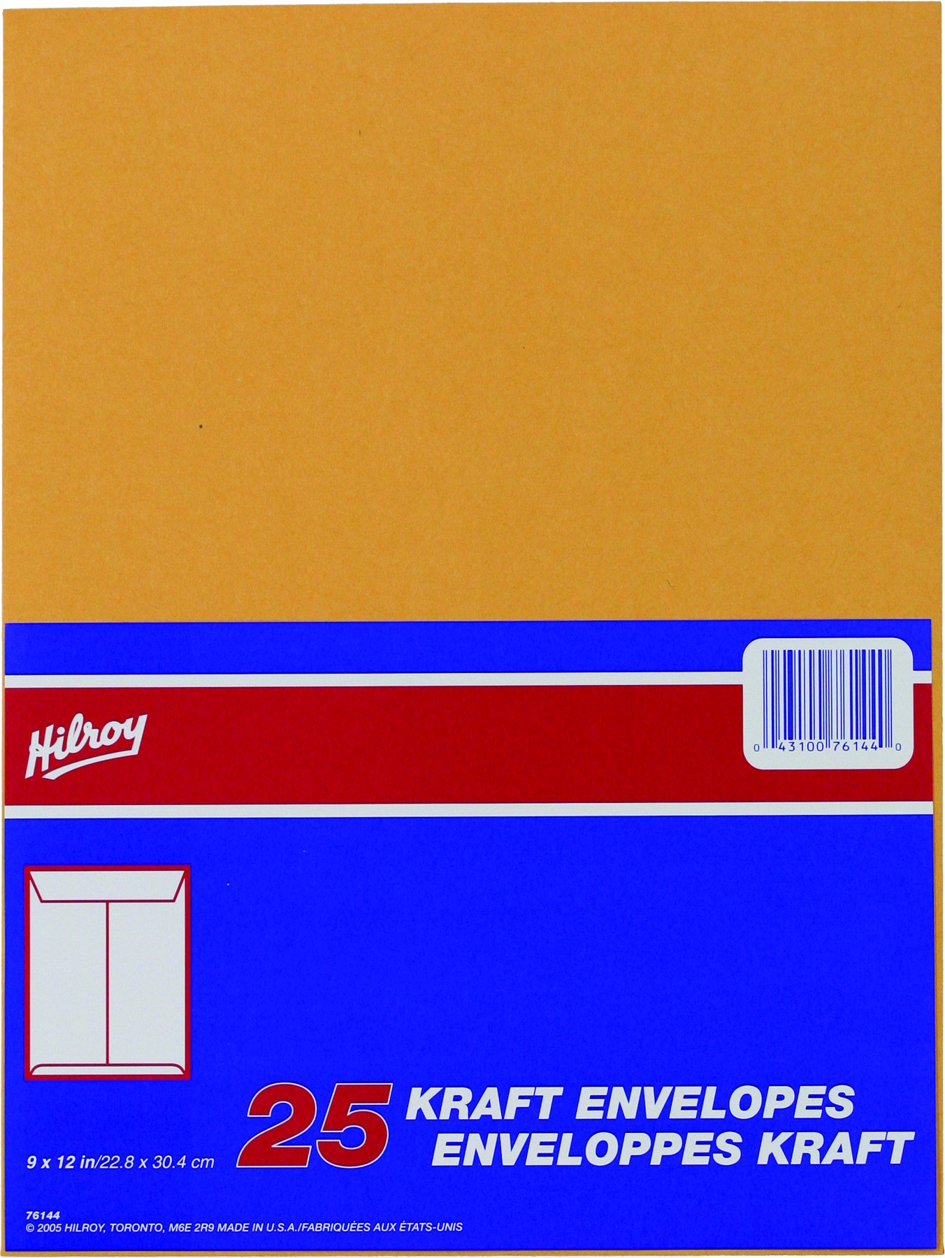 Hilroy 76144 Kraft Envelopes, 9x12-Inch, 25-Count image 2