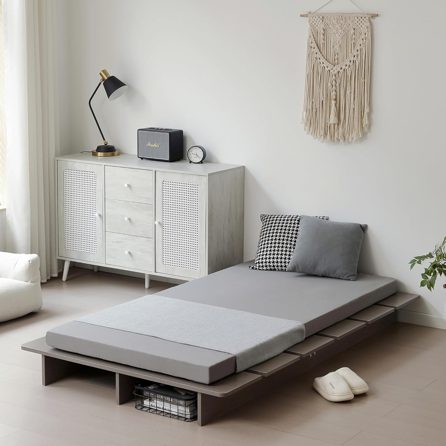 ニトリ ベッドフレーム セミシングル 棚付きすのこベッド (MRS NA ニトリ ベッドフレーム セミシングル 棚付きすのこベッド (MRS NA